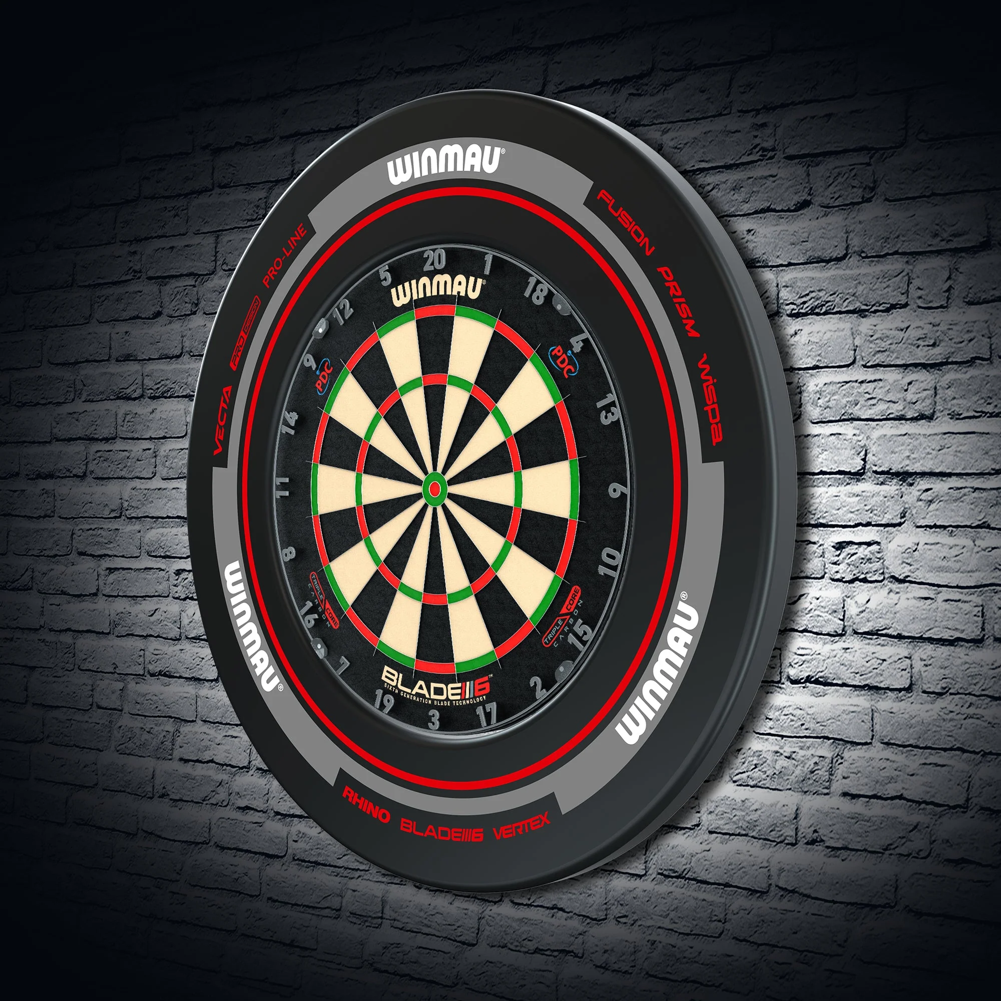 Advance Black and Red Dartboard Surround - Image 3