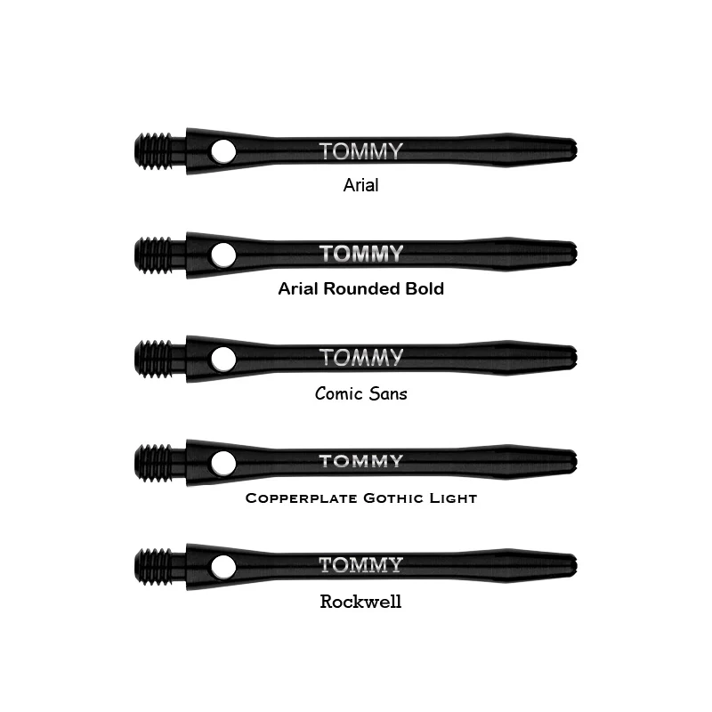 Personalised Shafts - Anodised Aluminium Medium - Image 4