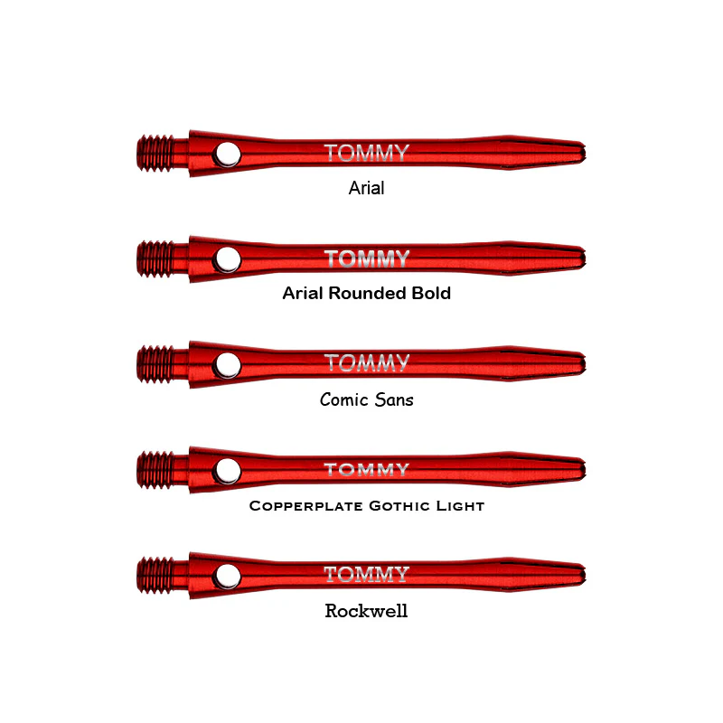 Personalised Shafts - Anodised Aluminium Medium - Image 6