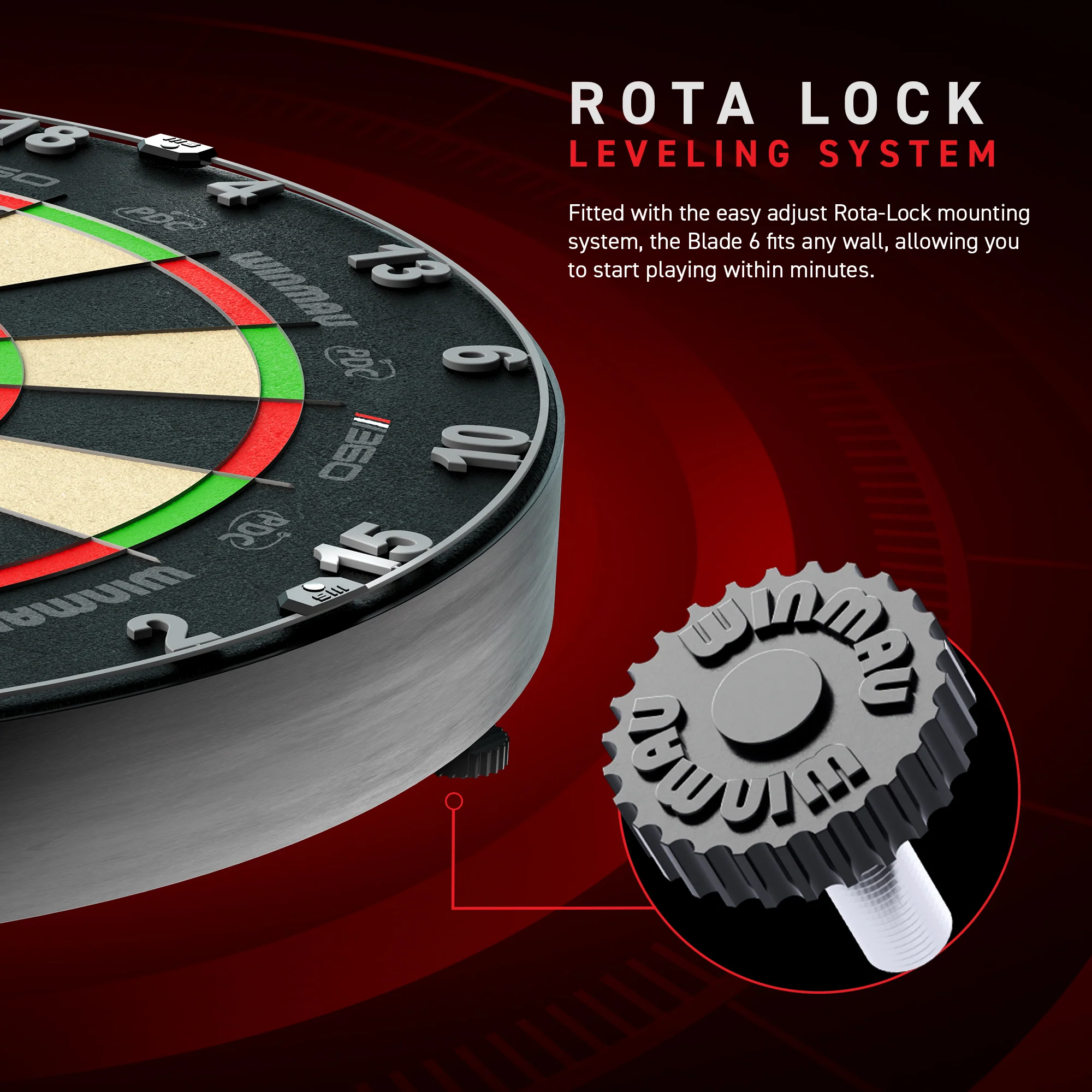 Winmau Blade 360 Triple Core Dartboard - Official PDC - Image 6