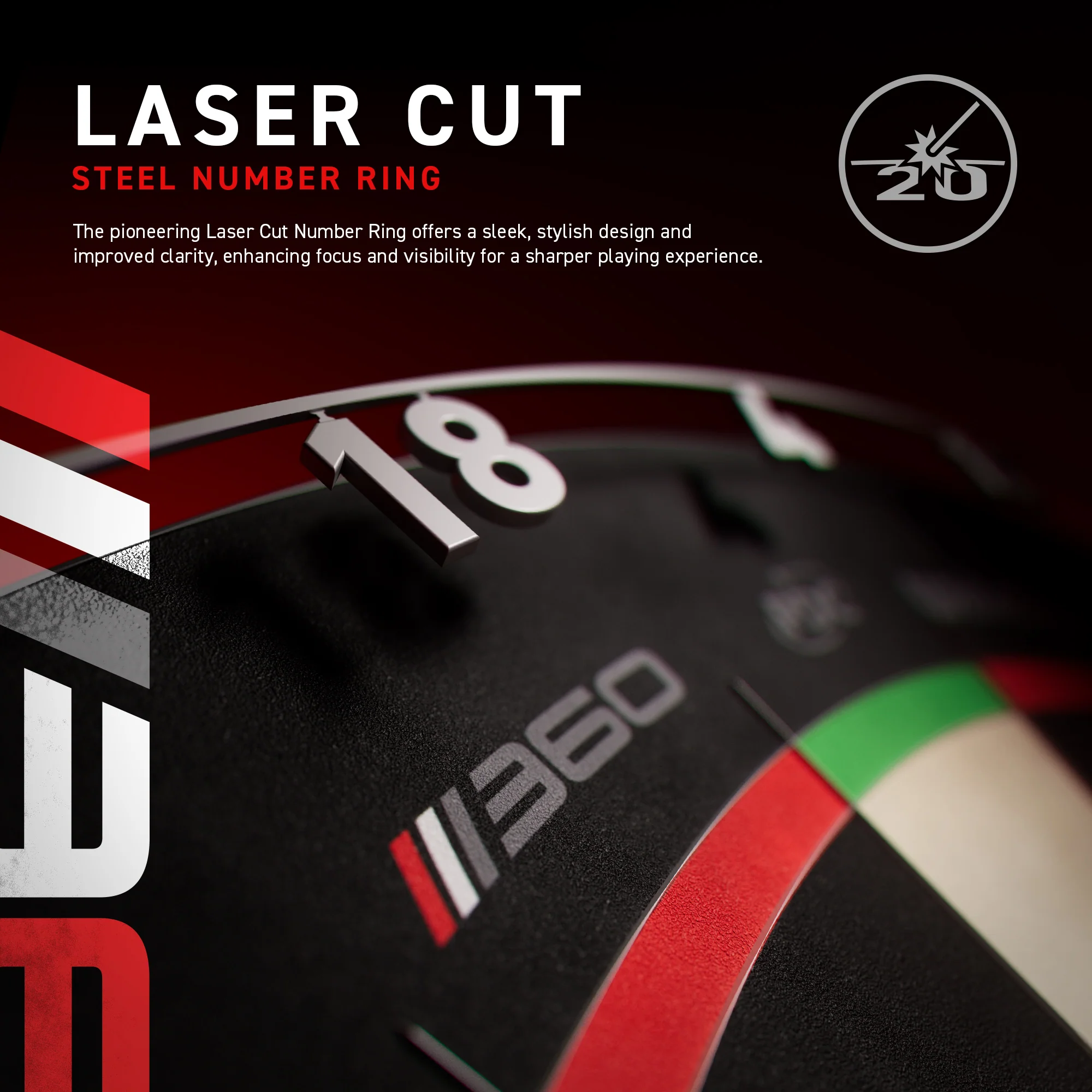 Winmau Blade 360 Triple Core Dartboard - Official PDC - Image 8