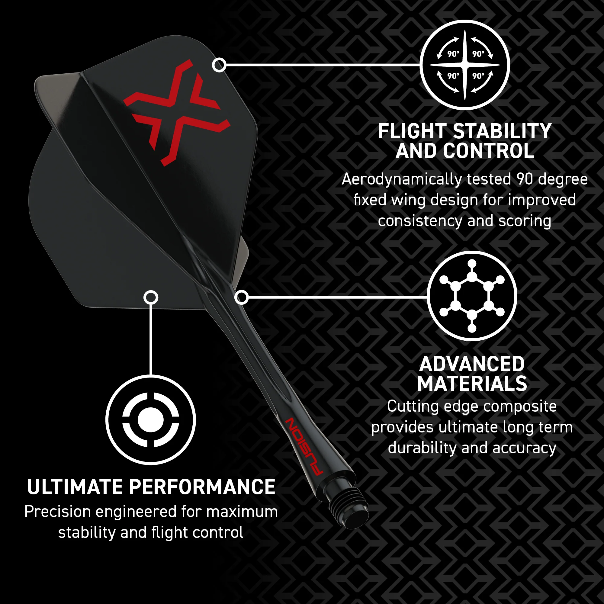 Blade X - Fusion Integrated Flight & Shaft Black - Image 4