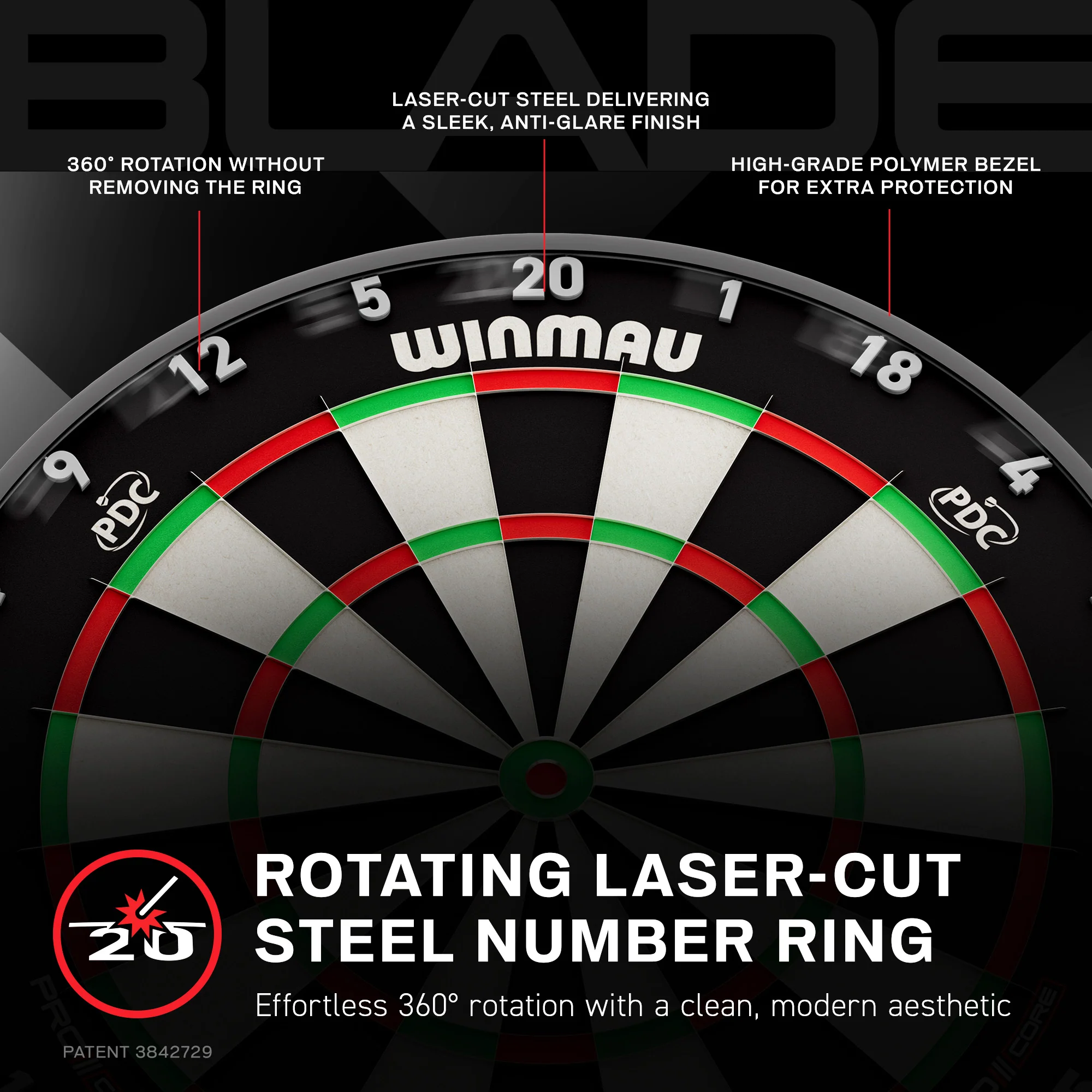 Blade X - Official PDC Dartboard - Image 8