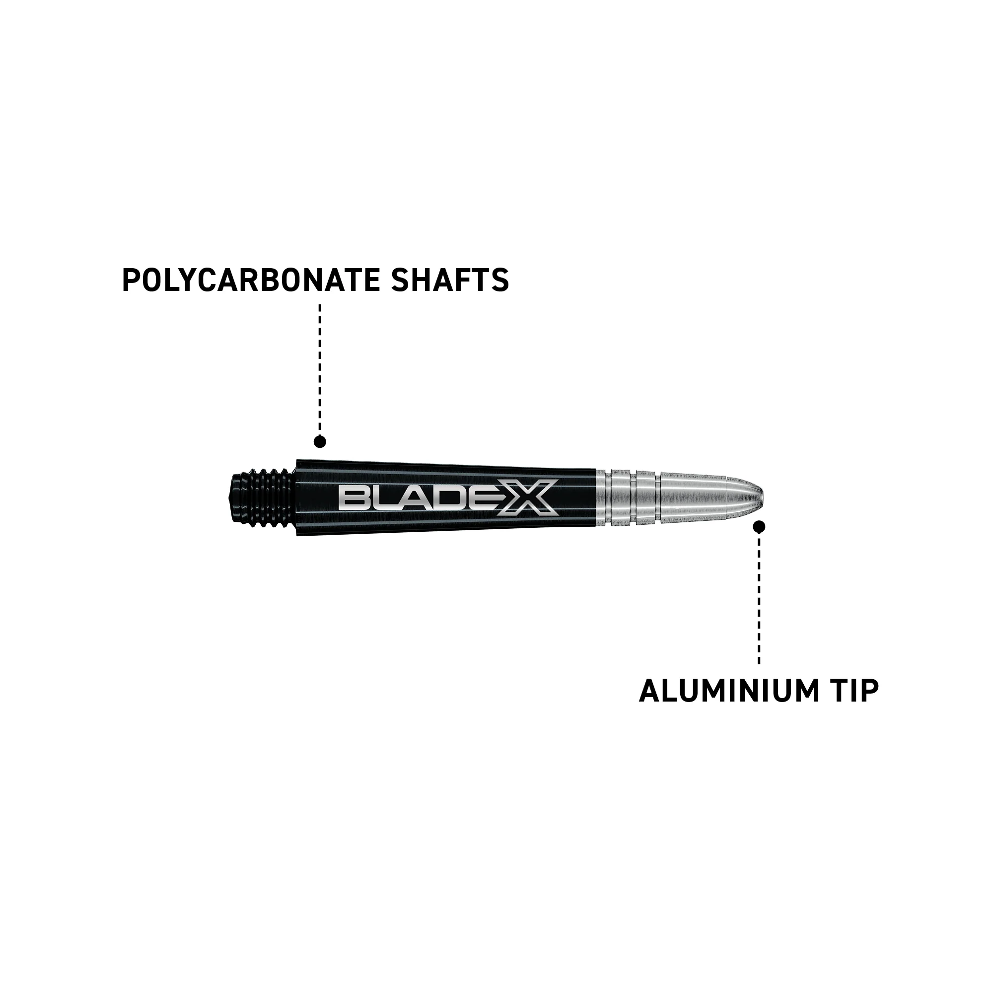Blade X - Vecta Shafts - Black & Silver Intermediate - Image 3