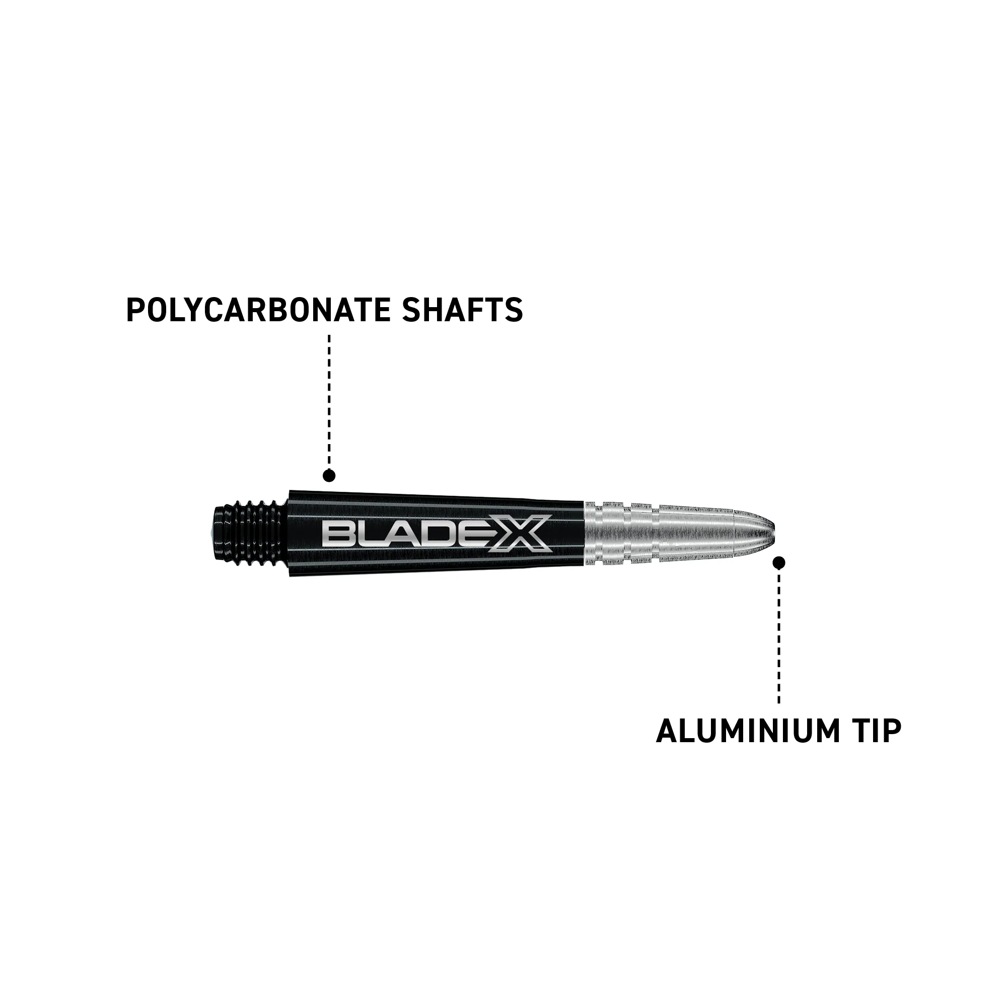Blade X - Vecta Shafts - Black & Silver Short - Image 3