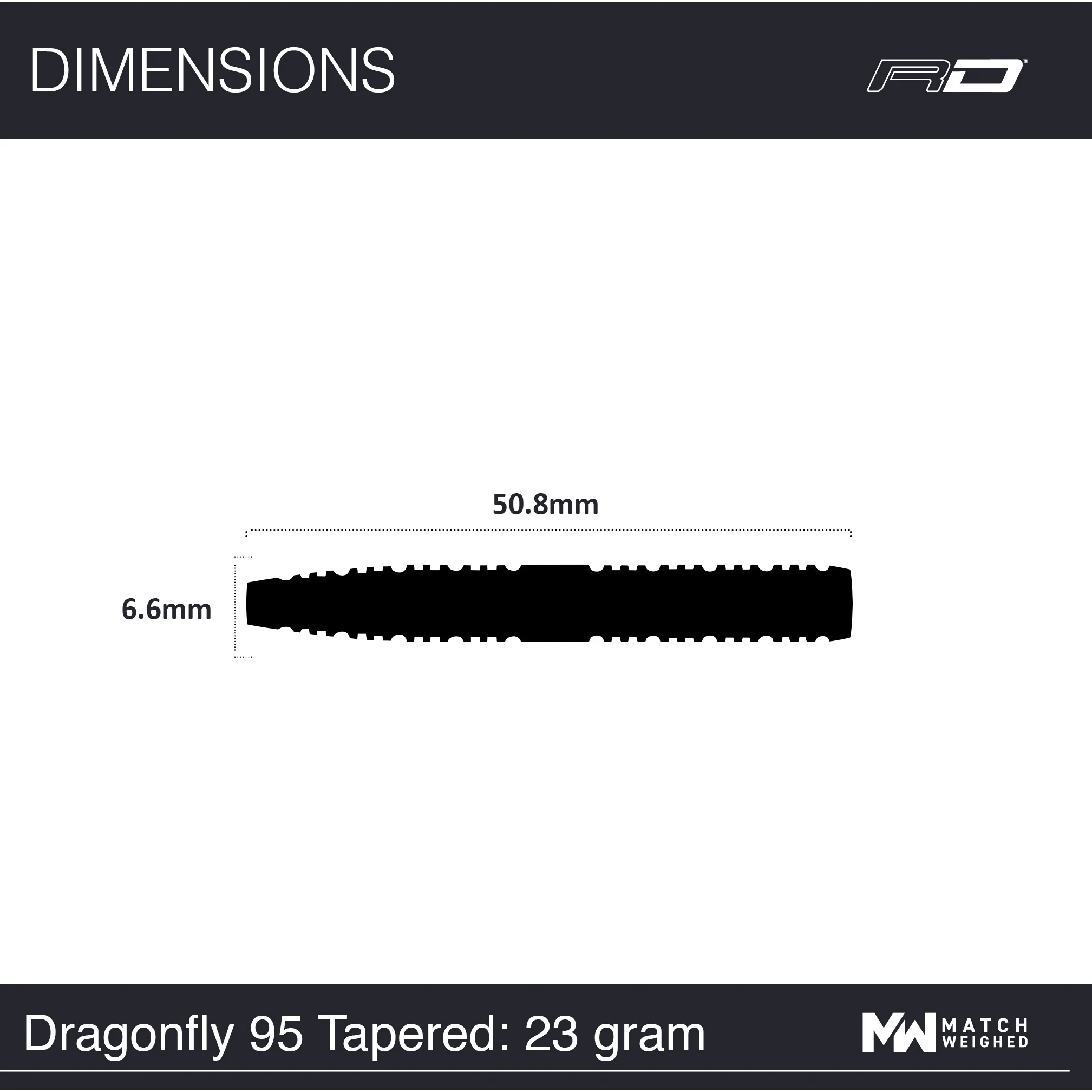 Dragonfly 95 Black - Tapered - Image 5