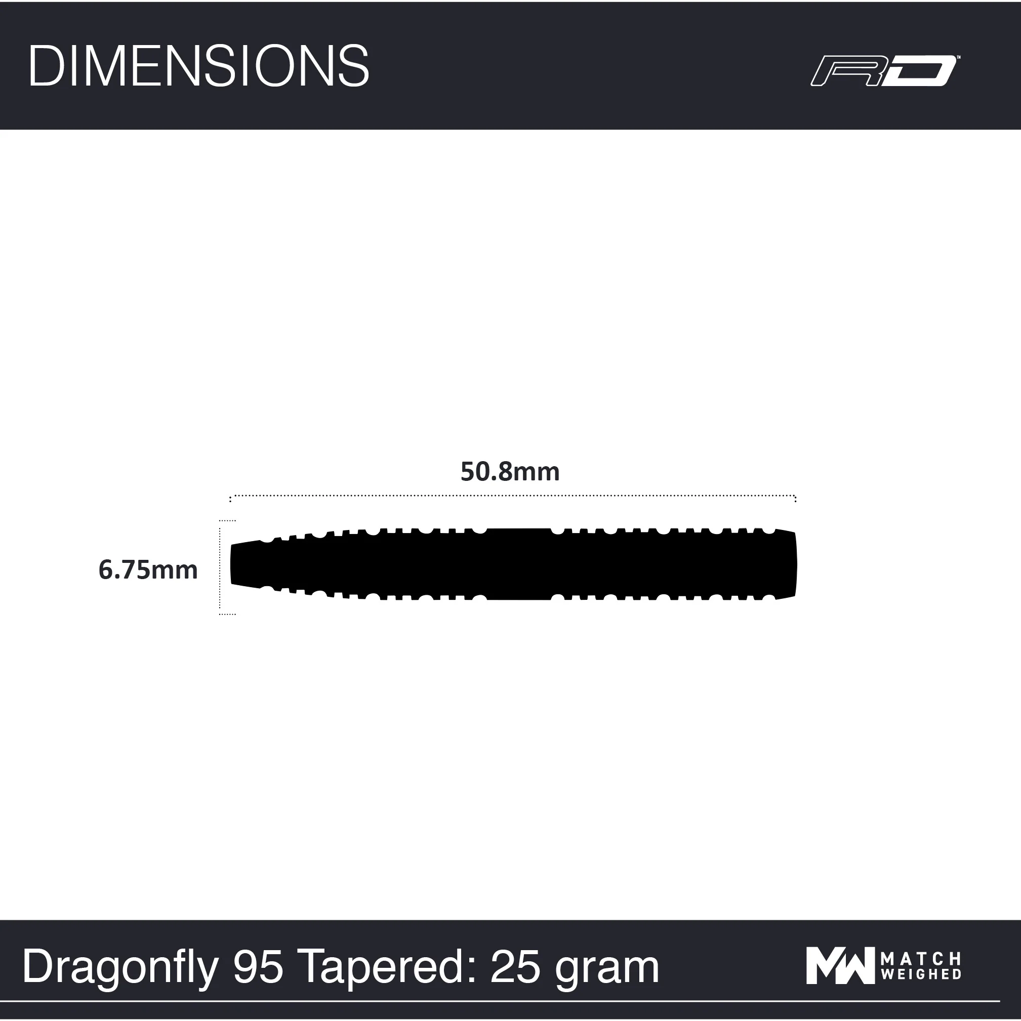 Dragonfly 95 Black - Tapered - Image 9
