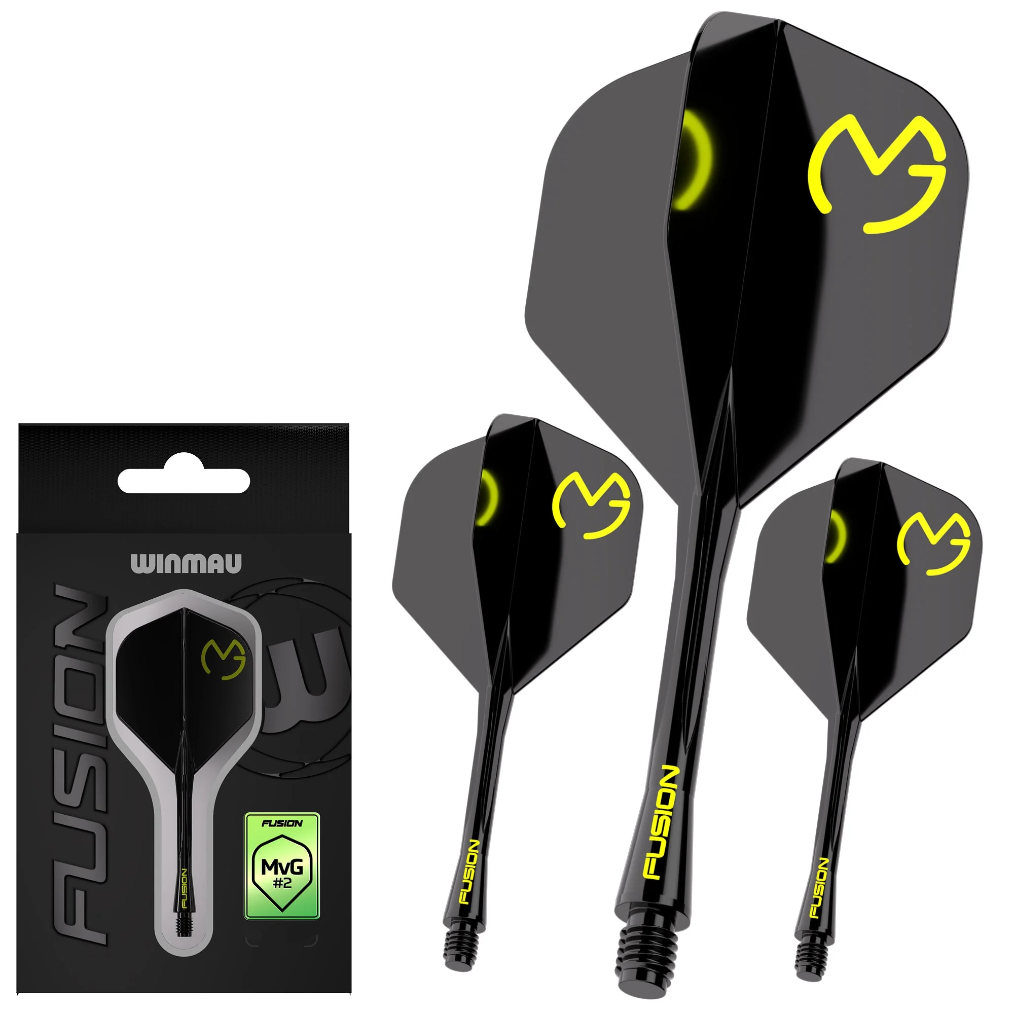 Fusion #2 Integrated Flight & Shaft MvG Design Black & Green