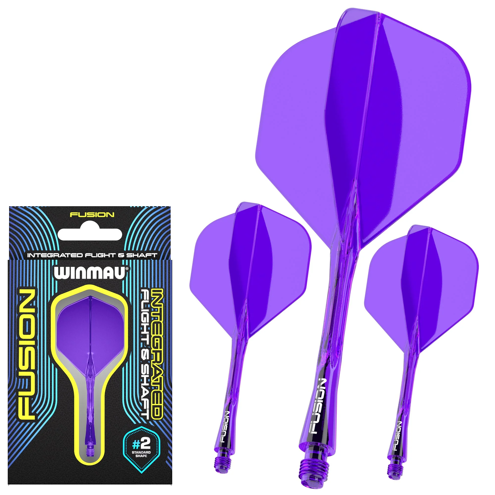Fusion #2 Integrated Flight & Shaft Purple - Image 4