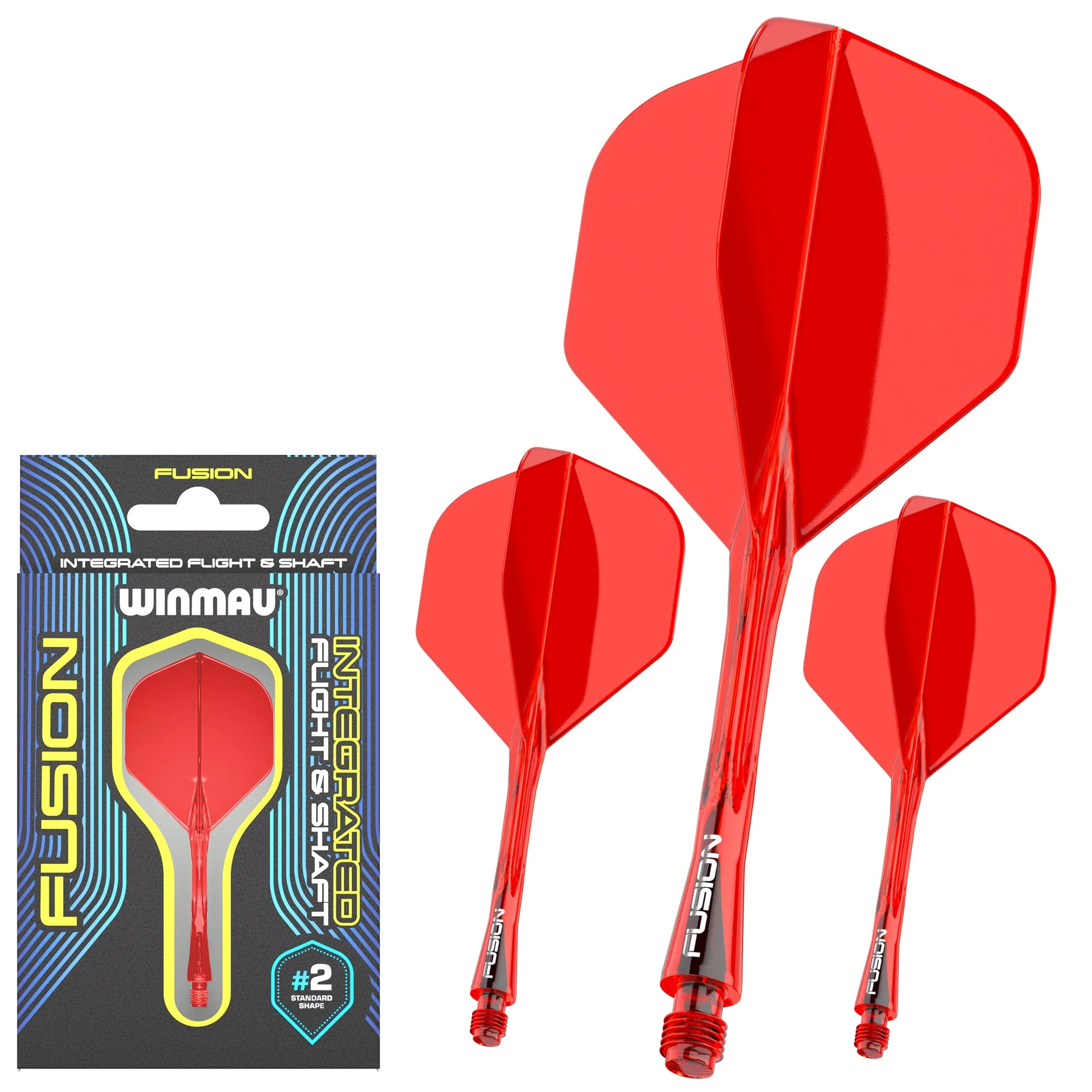 Fusion #2 Integrated Flight & Shaft Red - Image 5