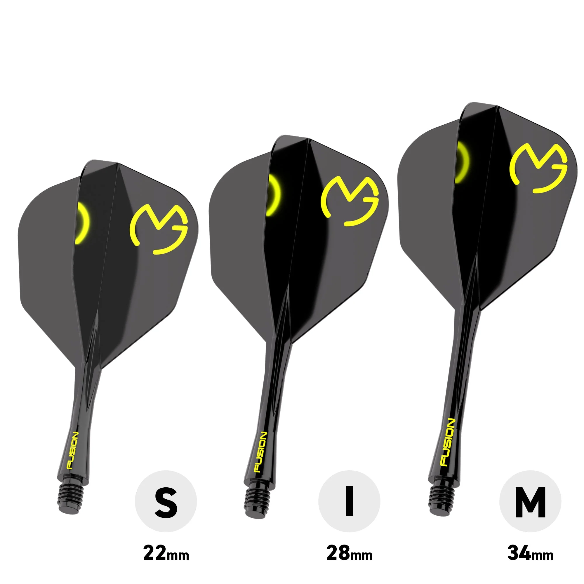 Fusion #6 Integrated Flight & Shaft MvG Design Black & Green - Image 4