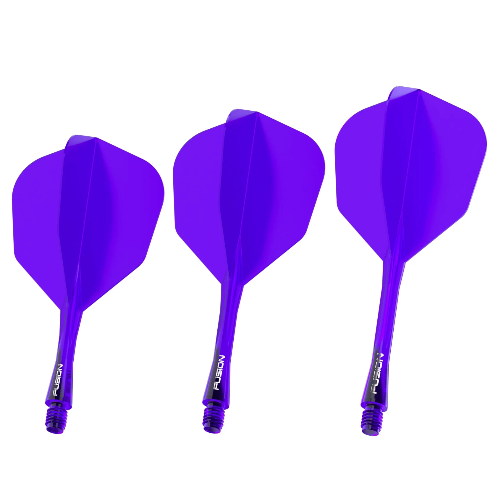 Fusion #6 Integrated Flight & Shaft Purple (Translucent) - Image 2
