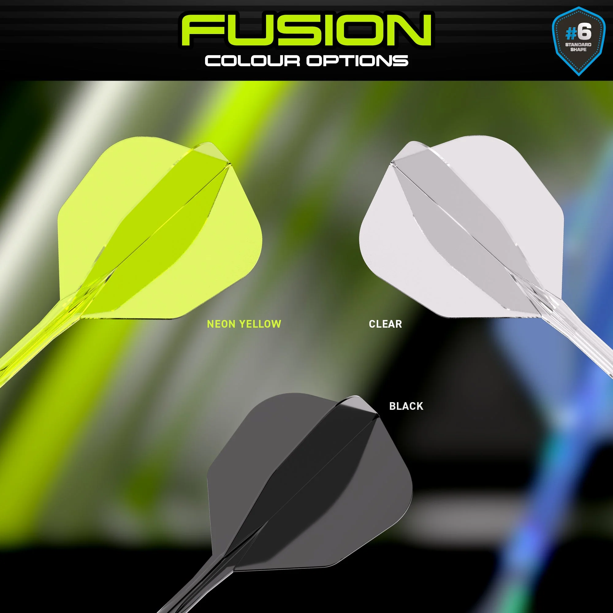 Fusion #6 Integrated Flight & Shaft Yellow - Image 13
