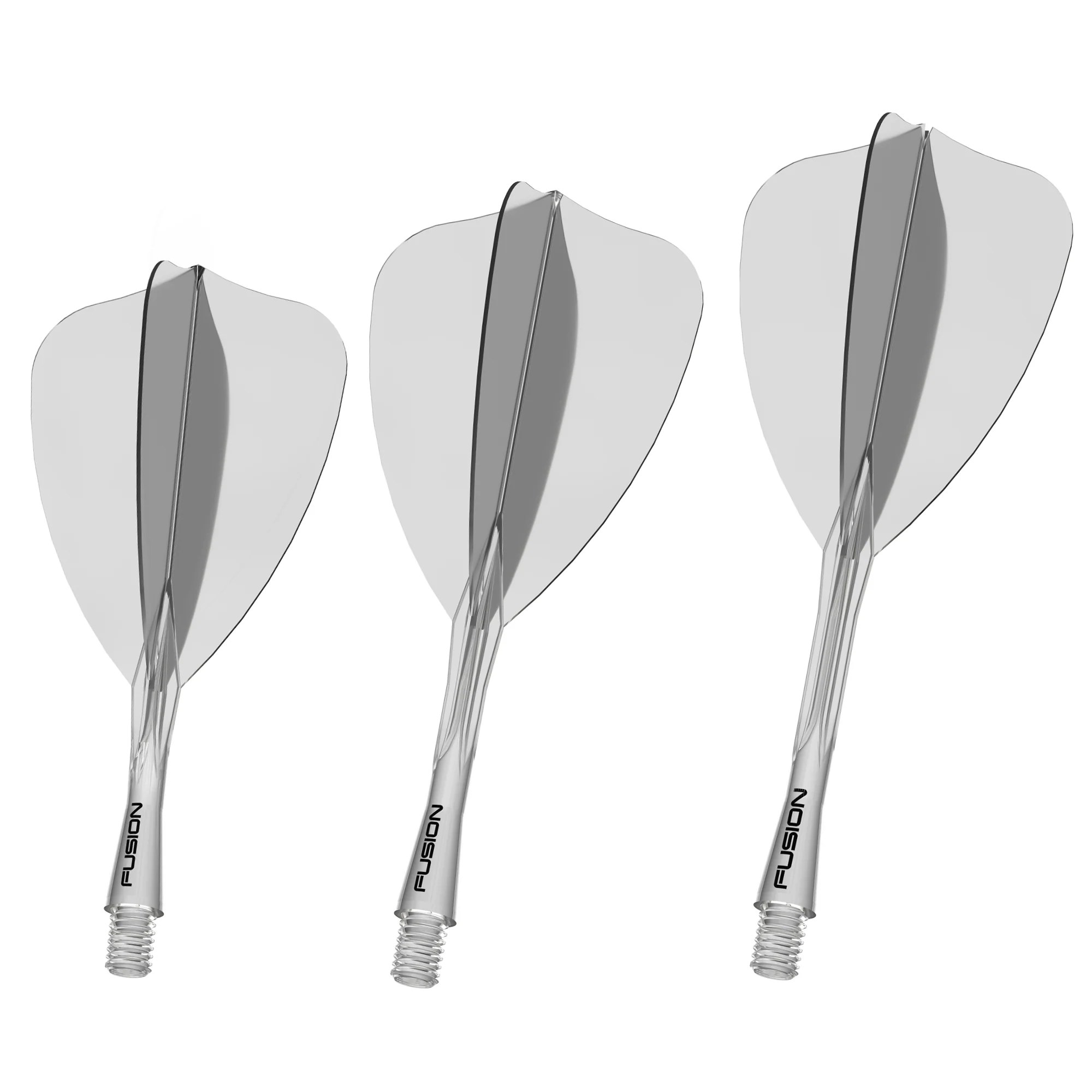 Fusion Arrow Integrated Flight & Shaft Transparent Clear Short - Image 2