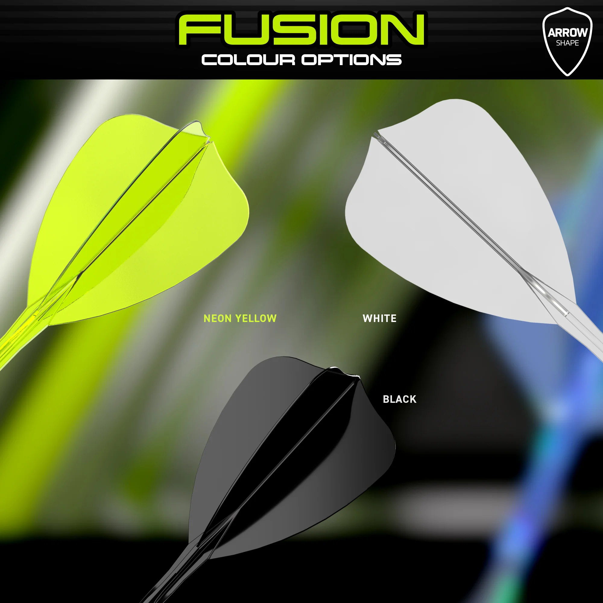 Fusion Arrow Integrated Flight & Shaft Transparent Clear Short - Image 6