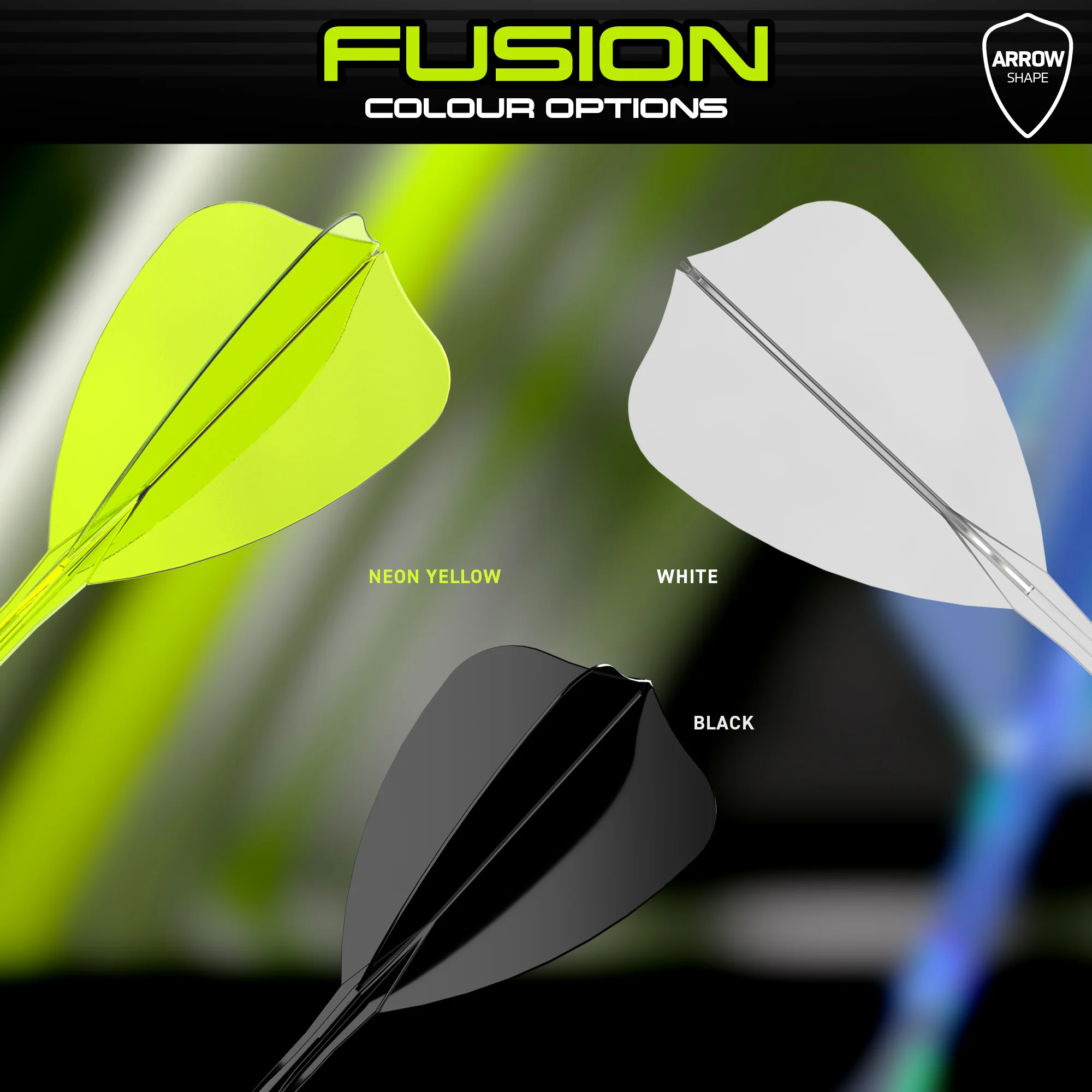 Fusion Arrow Integrated Flight & Shaft Transparent Yellow Short - Image 6