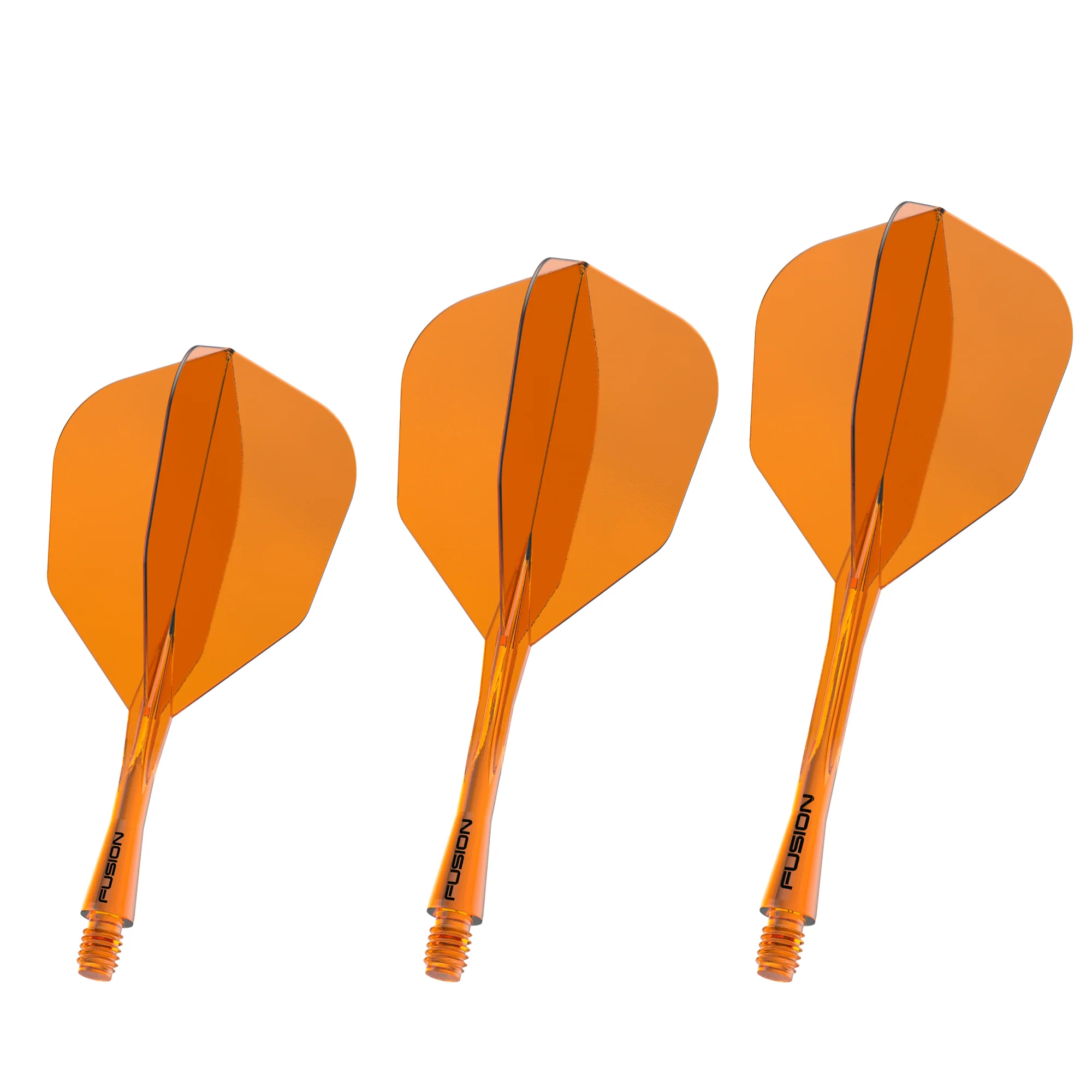 Fusion Integrated Flight & Shaft #6 Transparent Orange Short - Image 2
