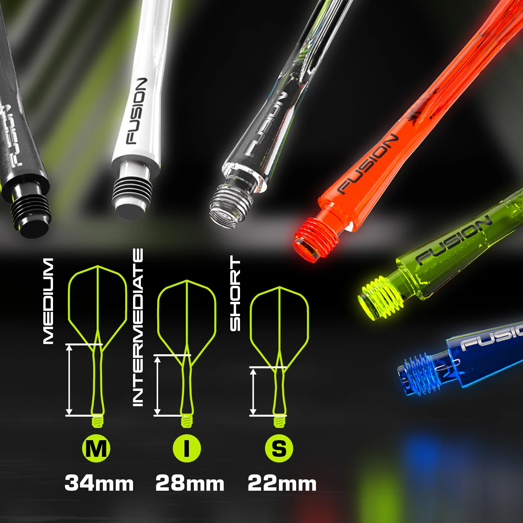 Fusion #2 Integrated Flight & Shaft - Black Tint - Image 7