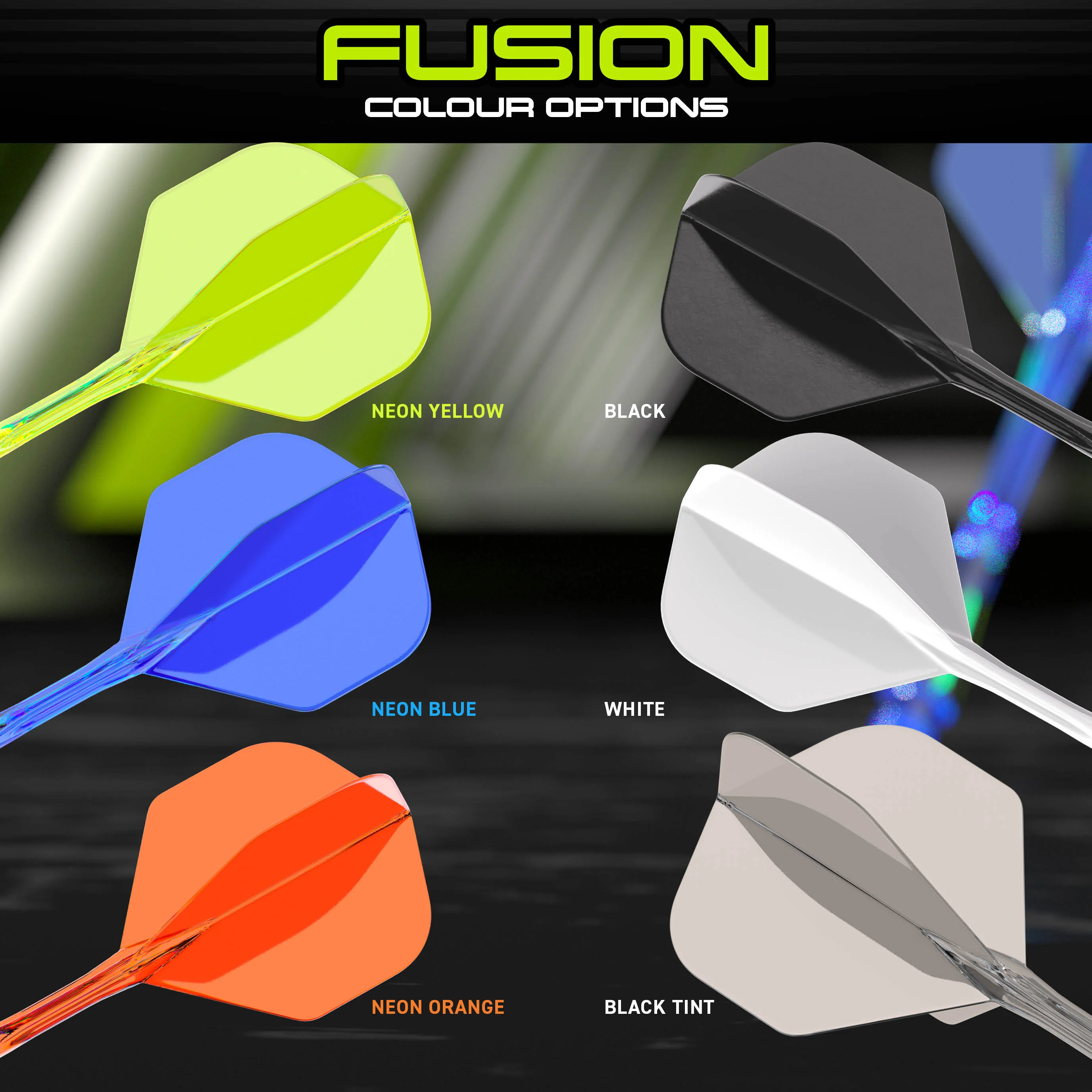 Fusion #2 Integrated Flight & Shaft - Neon Orange - Image 6