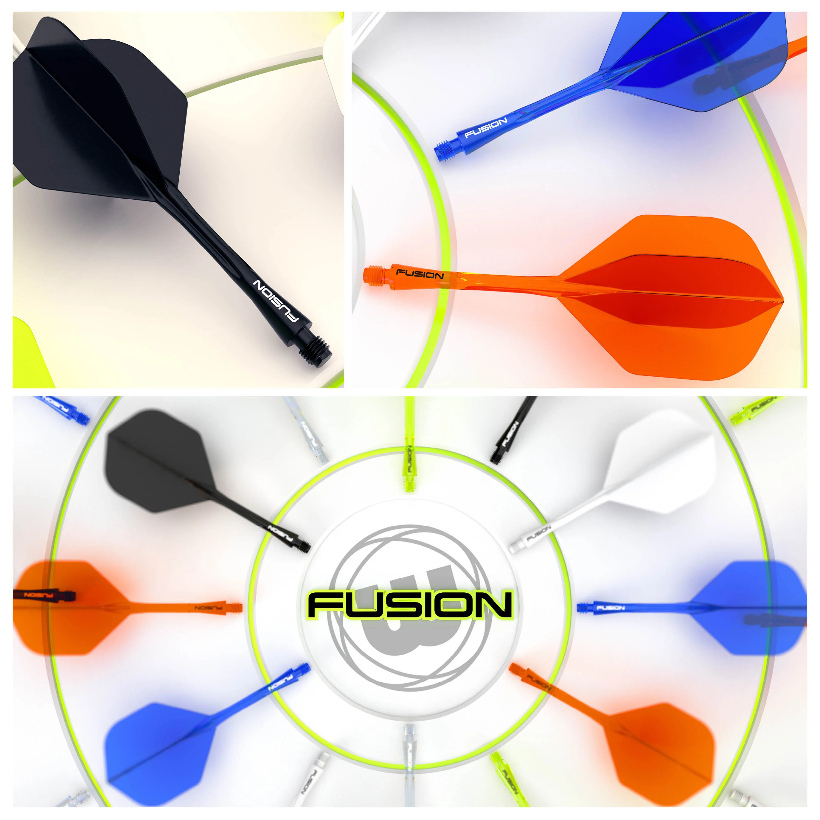 Fusion #2 Integrated Flight & Shaft - Neon Orange - Image 9