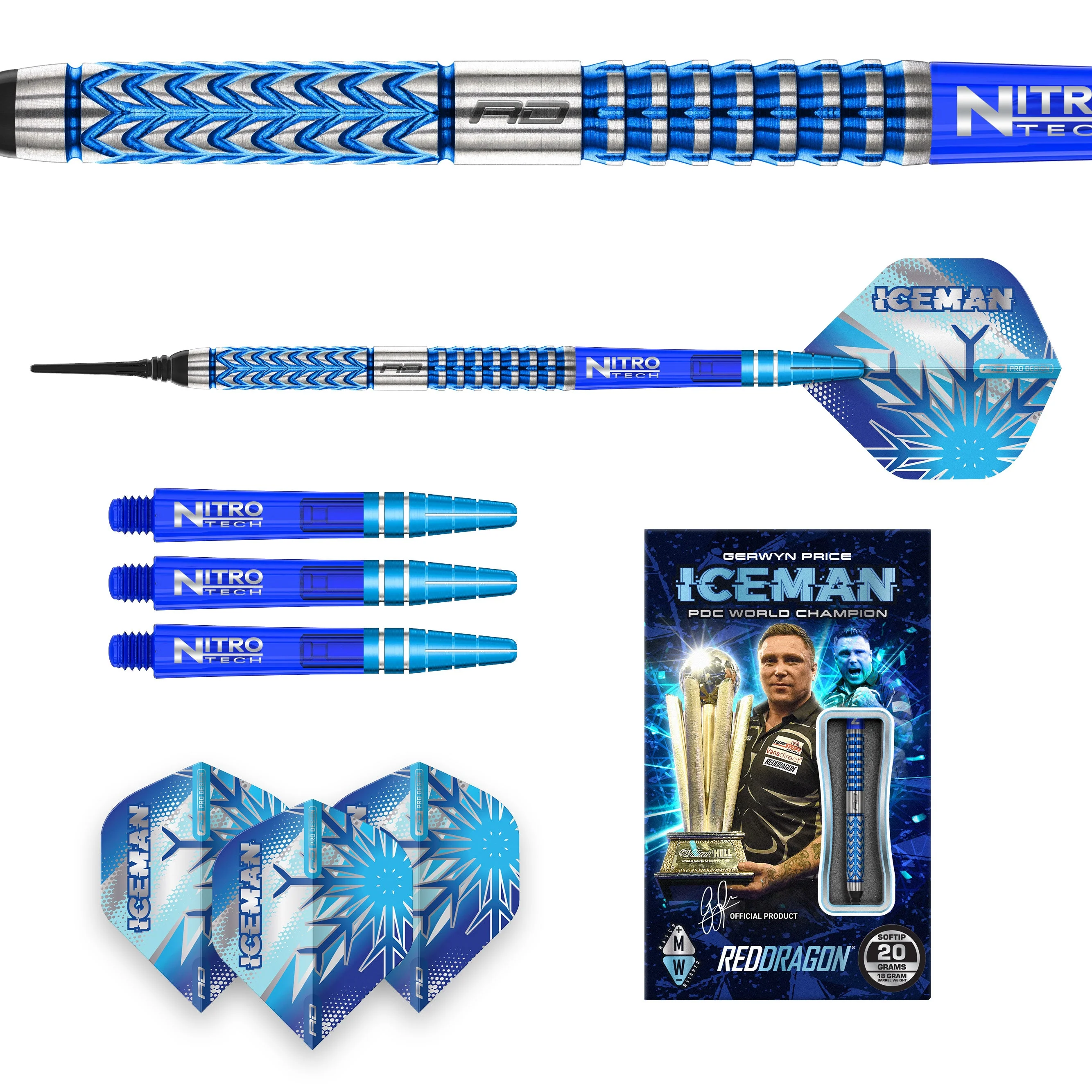 Gerwyn Price Glacier Soft Tip - Image 6
