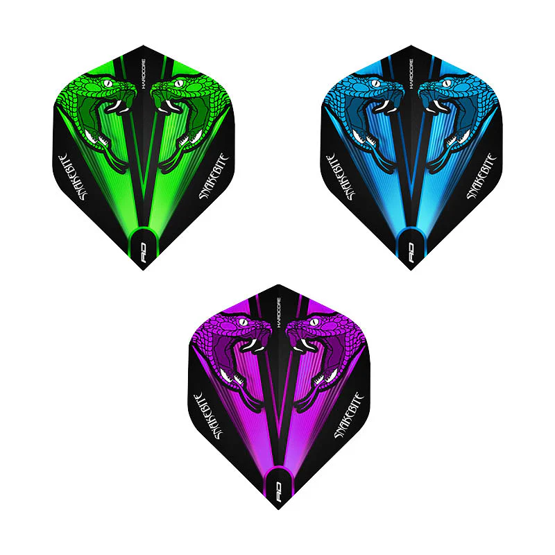 Hardcore Peter Wright Snakebite Assorted Transparent Flight Pack - Image 2