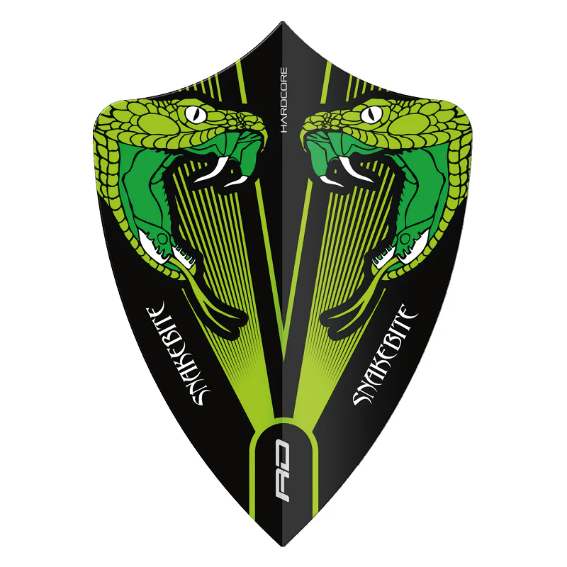Peter Wright Snakebite Green Transparent Hardcore Freestyle - Image 3