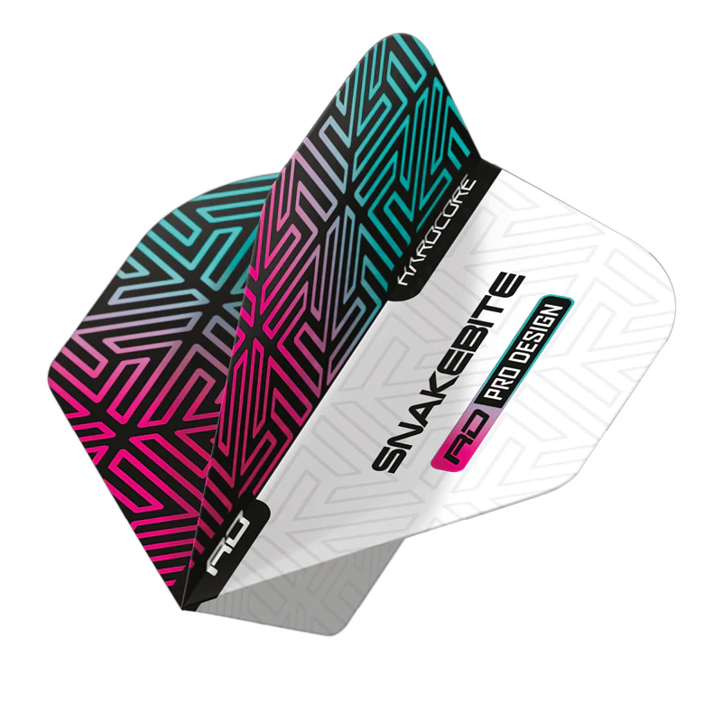Peter Wright Snakebite White & Rainbow Hardcore Premium Standard