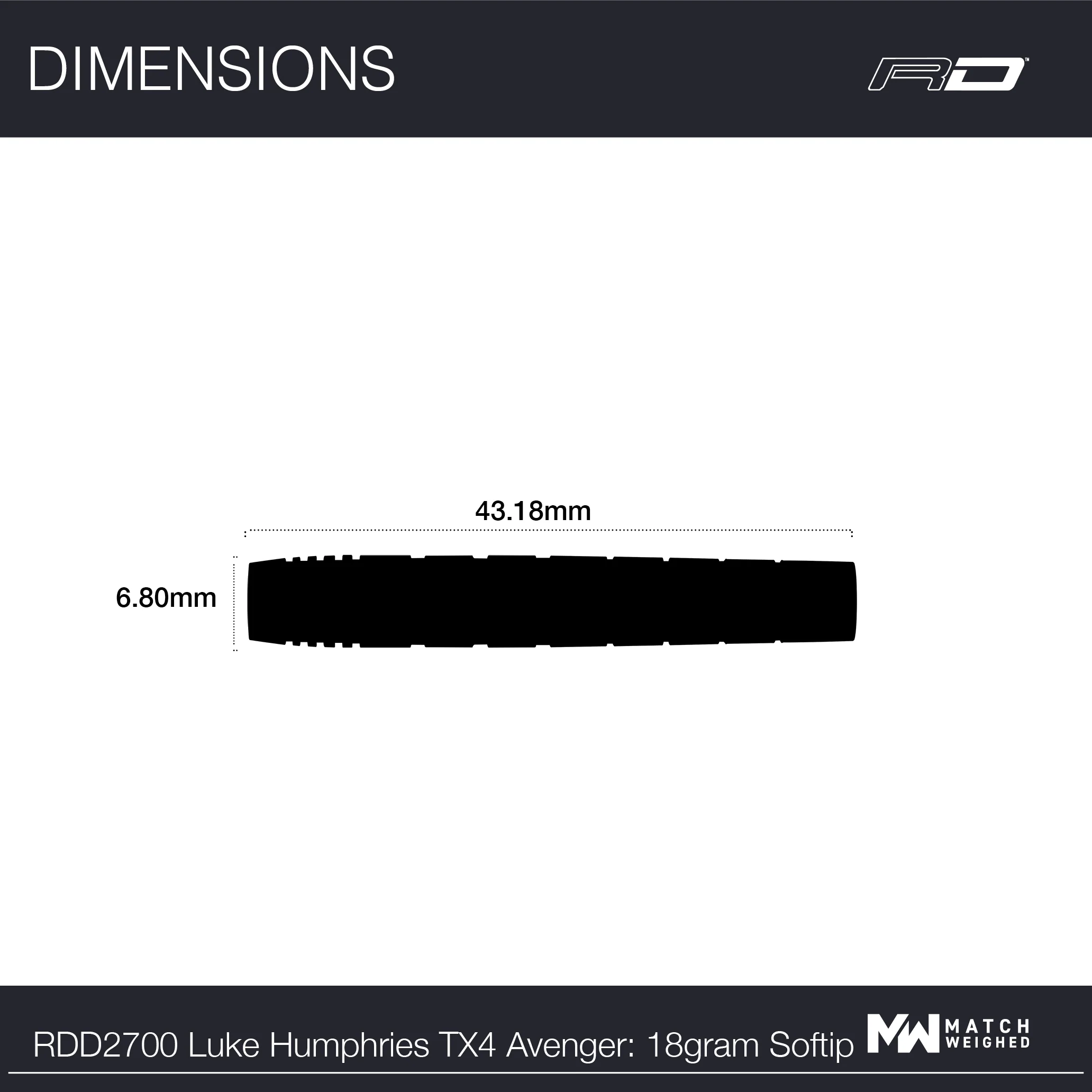 Luke Humphries TX4 Avenger Soft Tip - Image 7