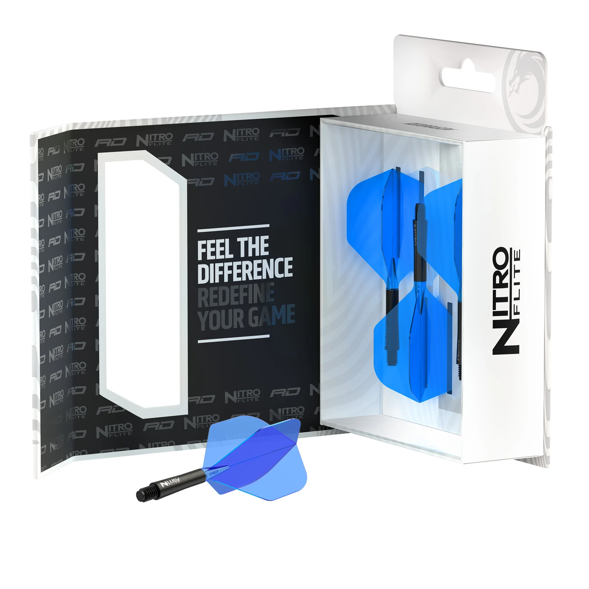 Nitro Flite - Integrated Flight and Shaft Black & Blue - Image 6