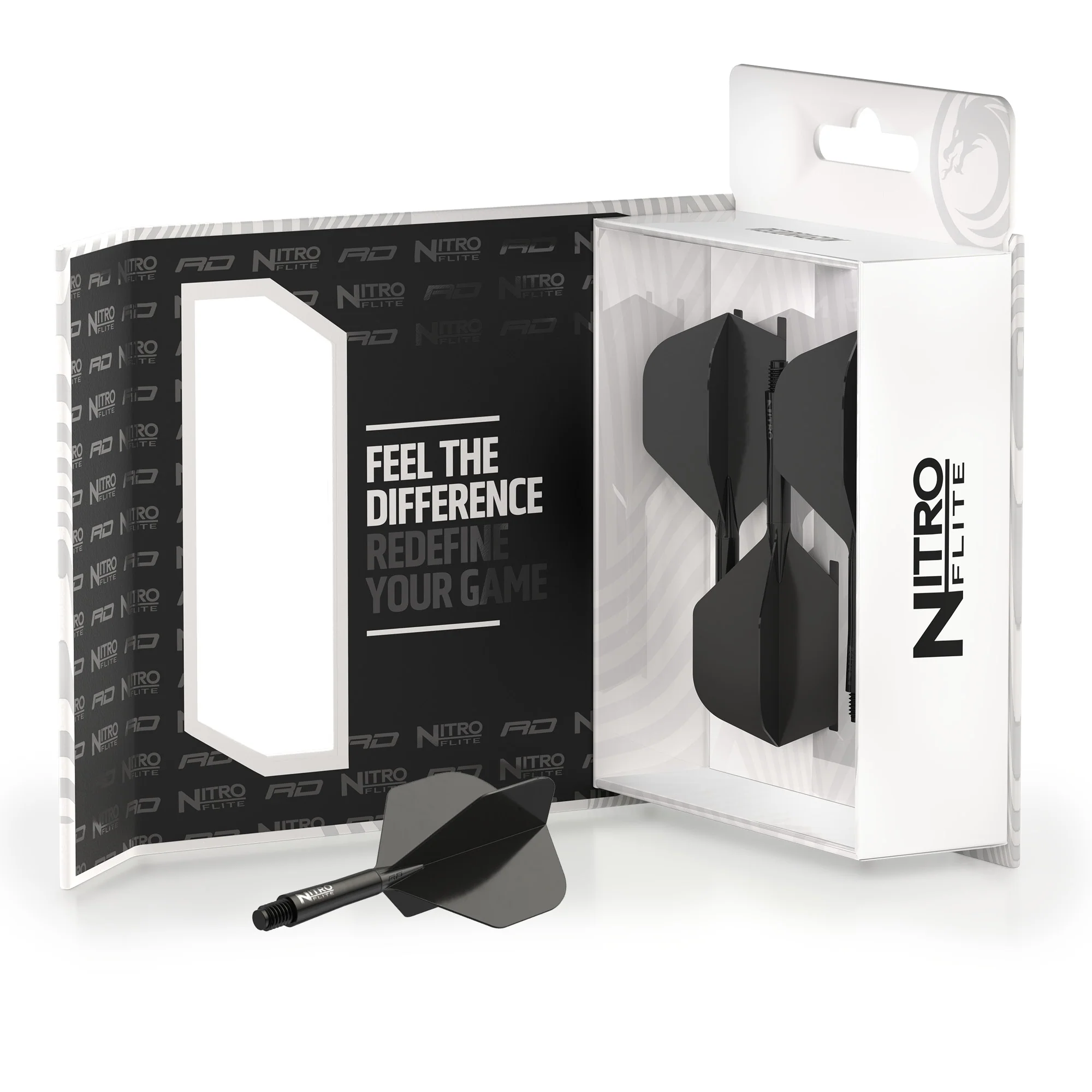 Nitro Flite - Integrated Flight and Shaft Black & Black - Image 6