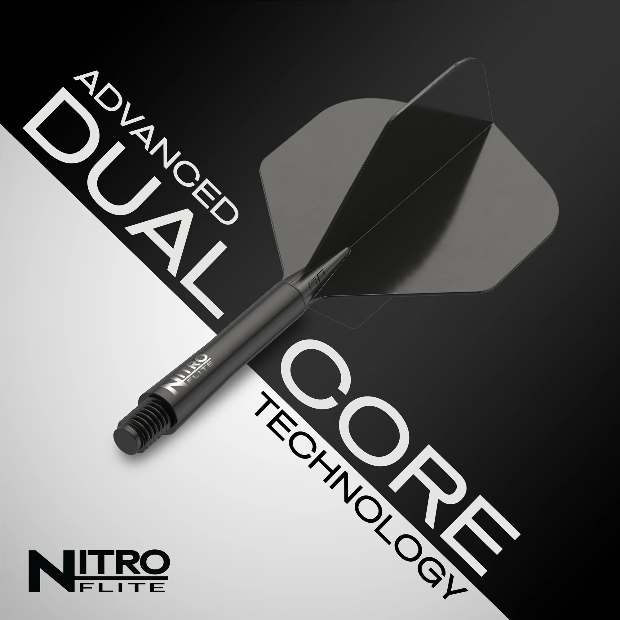 Nitro Flite - Integrated Flight and Shaft Black & Black - Image 7