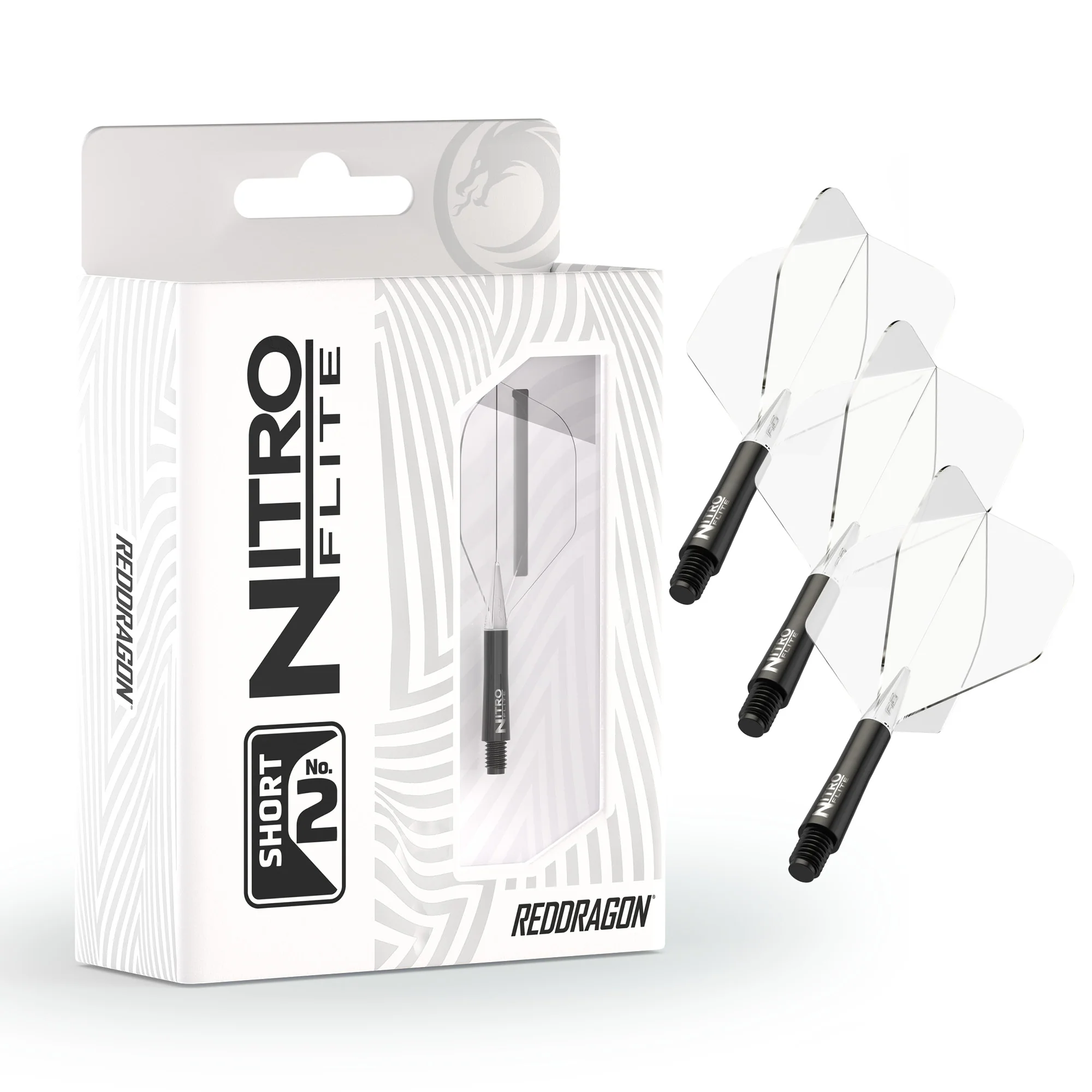 Nitro Flite - Integrated Flight and Shaft Black & Clear - Image 3