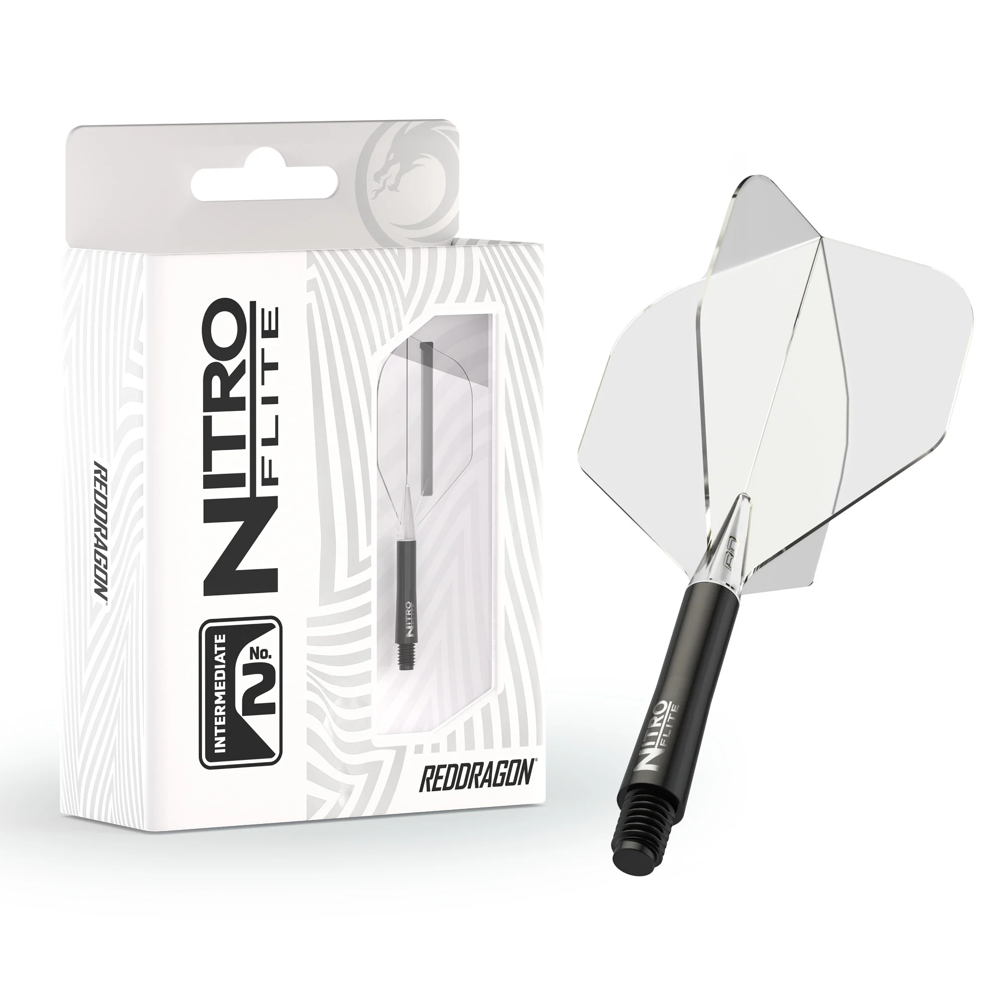 Nitro Flite - Integrated Flight and Shaft Black & Clear - Image 8