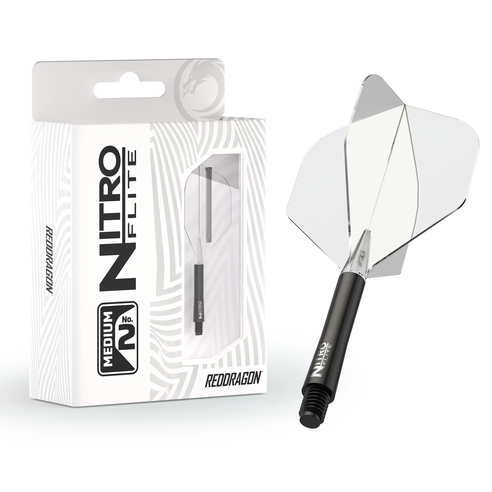 Nitro Flite - Integrated Flight and Shaft Black & Clear - Image 9