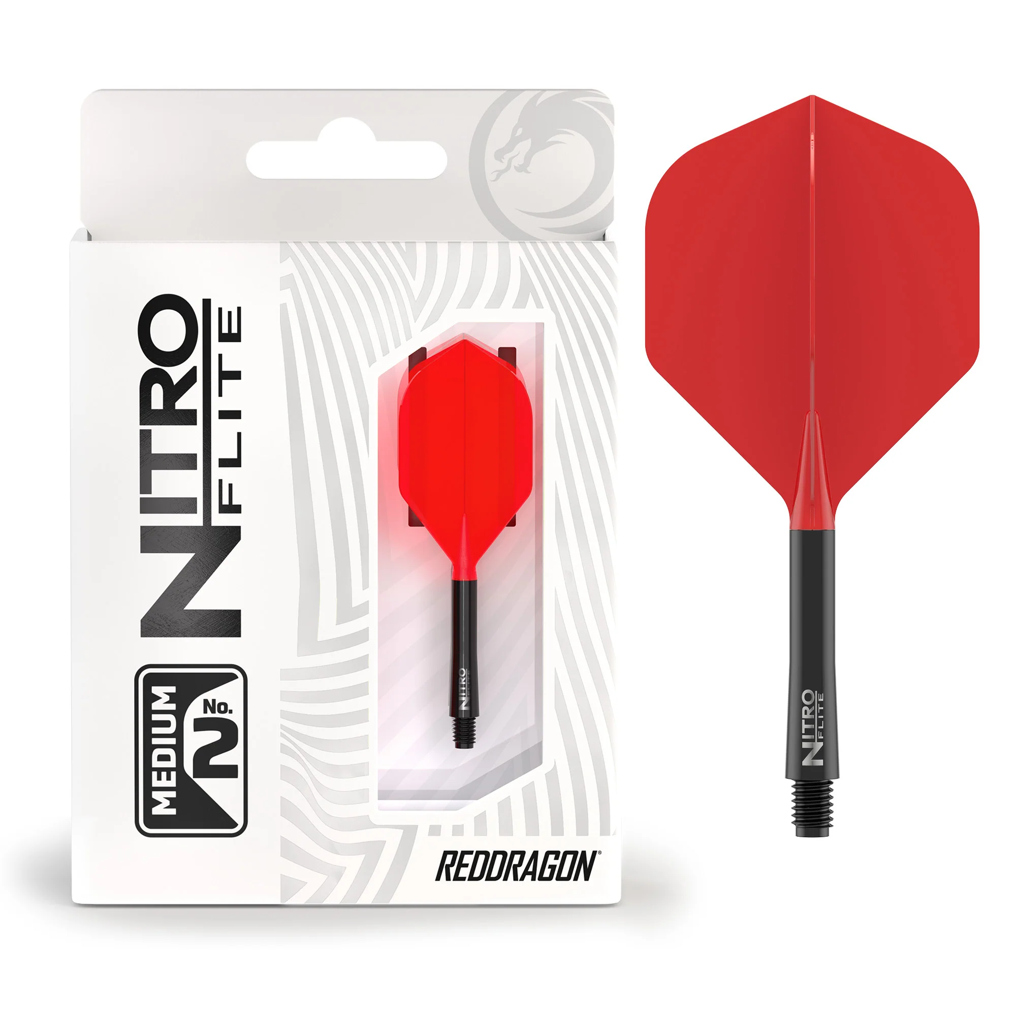 Nitro Flite - Integrated Flight and Shaft Black & Red - Image 4