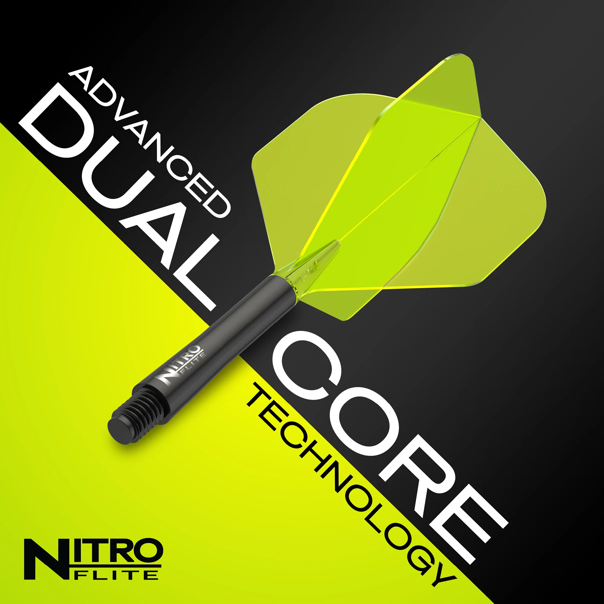 Nitro Flite - Integrated Flight and Shaft Black & Yellow - Image 7