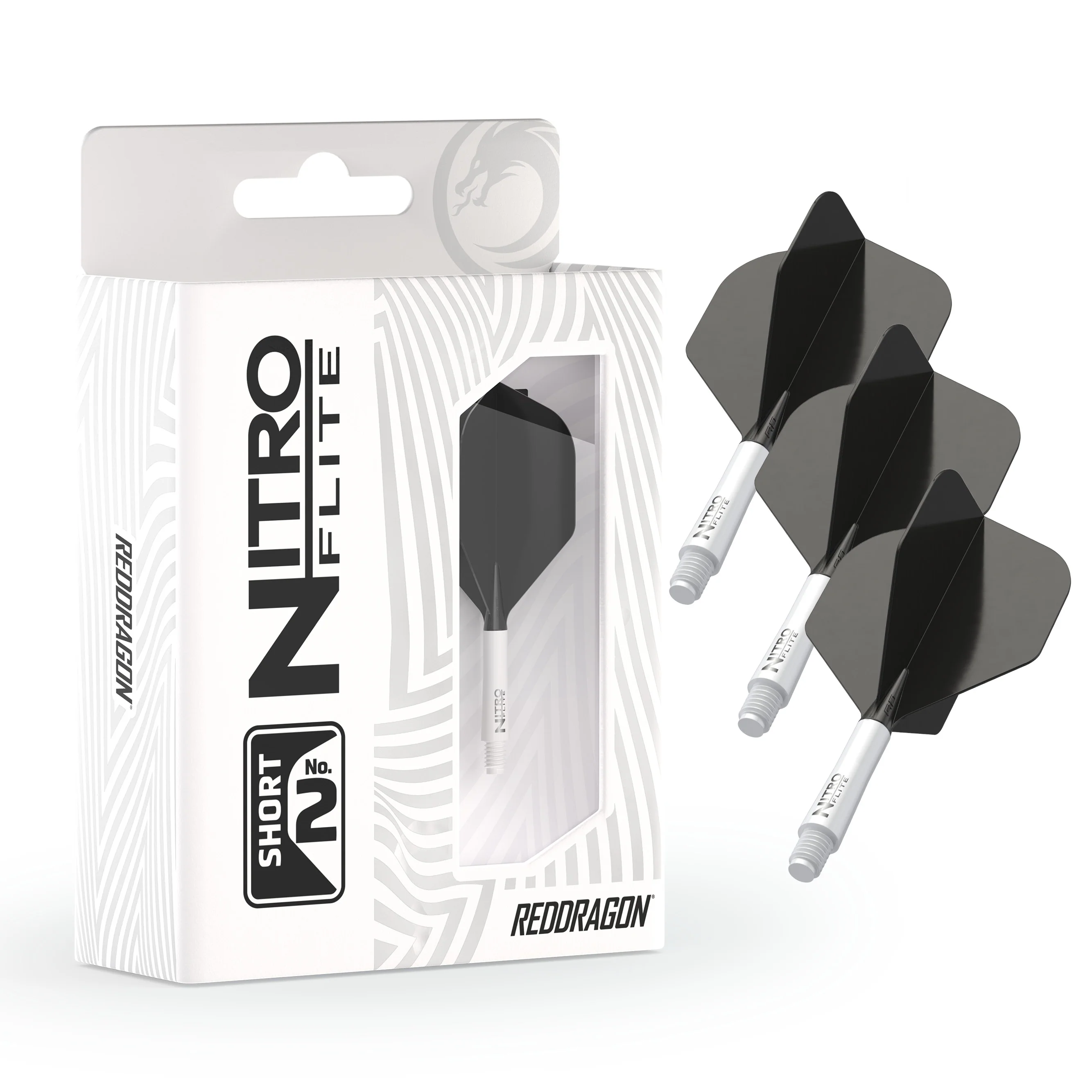 Nitro Flite - Integrated Flight and Shaft White & Black - Image 7