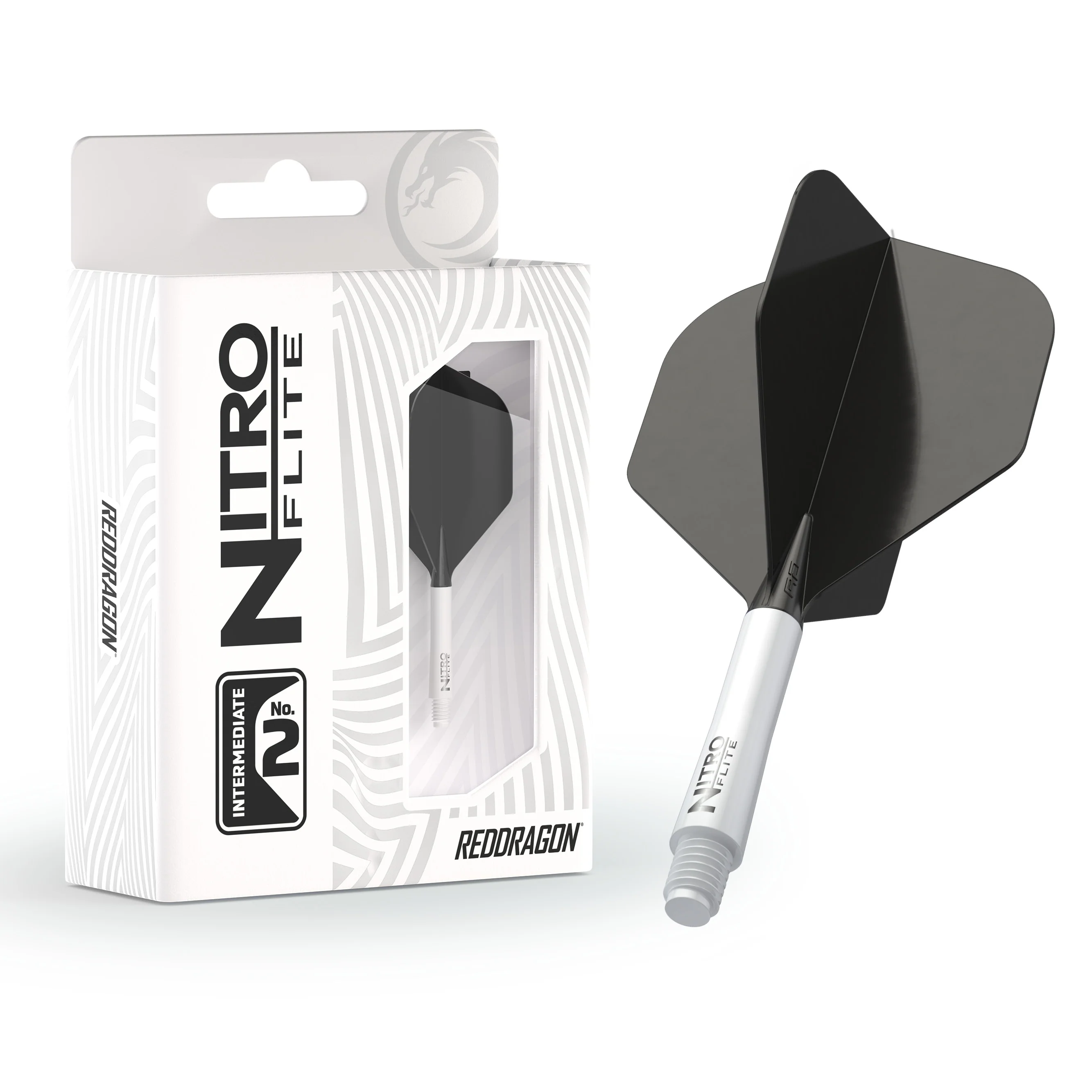 Nitro Flite - Integrated Flight and Shaft White & Black - Image 8