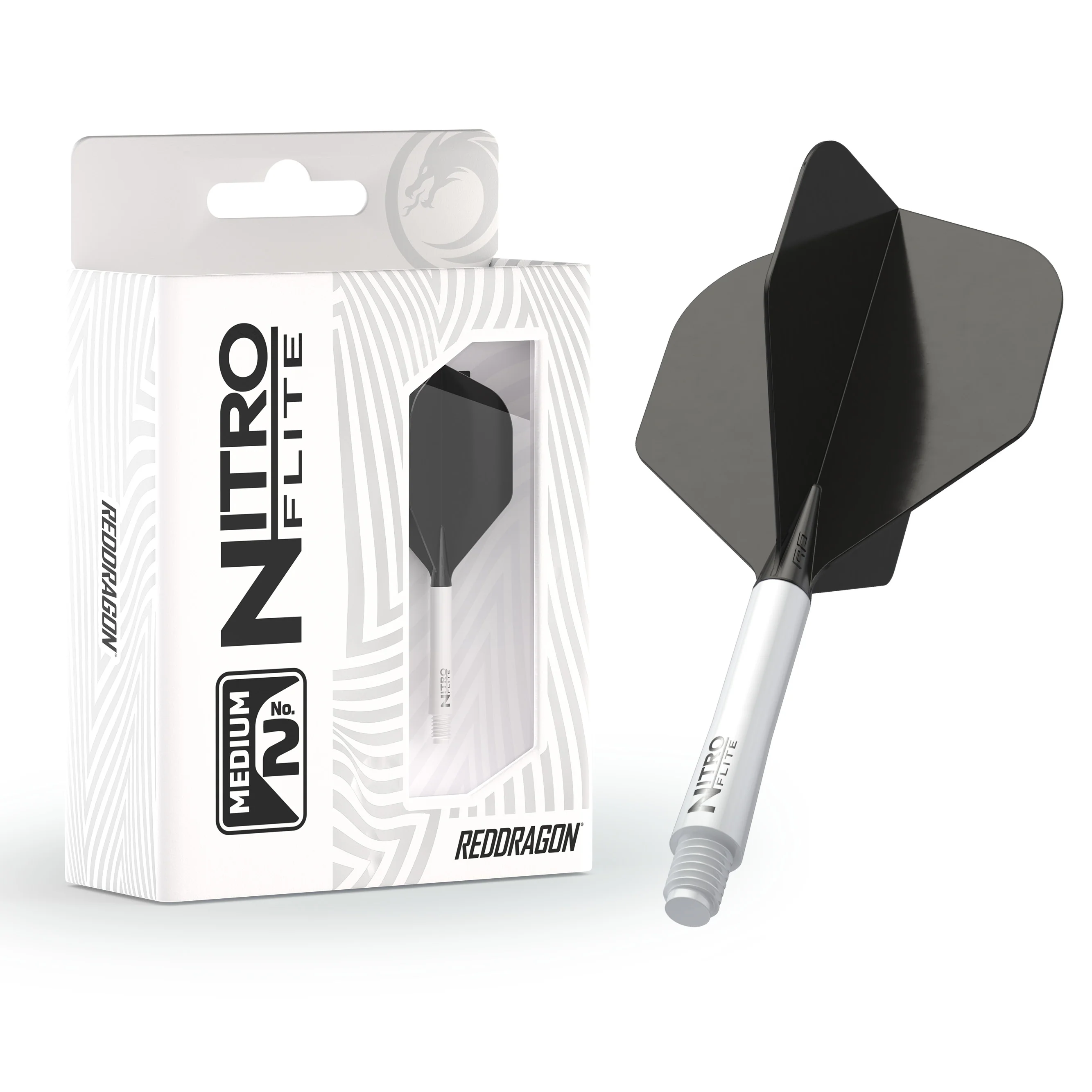 Nitro Flite - Integrated Flight and Shaft White & Black - Image 9