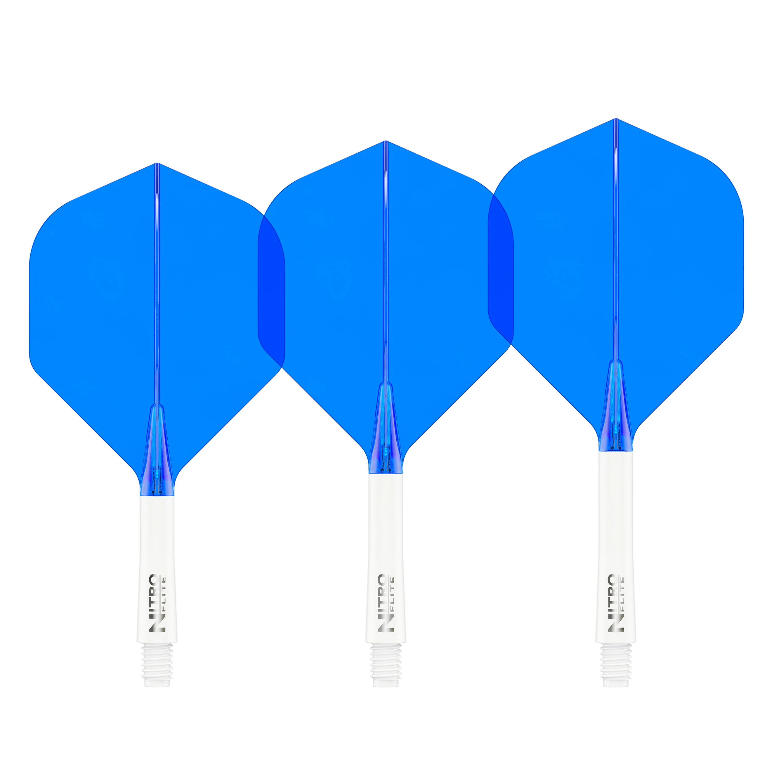 Nitro Flite - Integrated Flight and Shaft White & Blue - Image 4