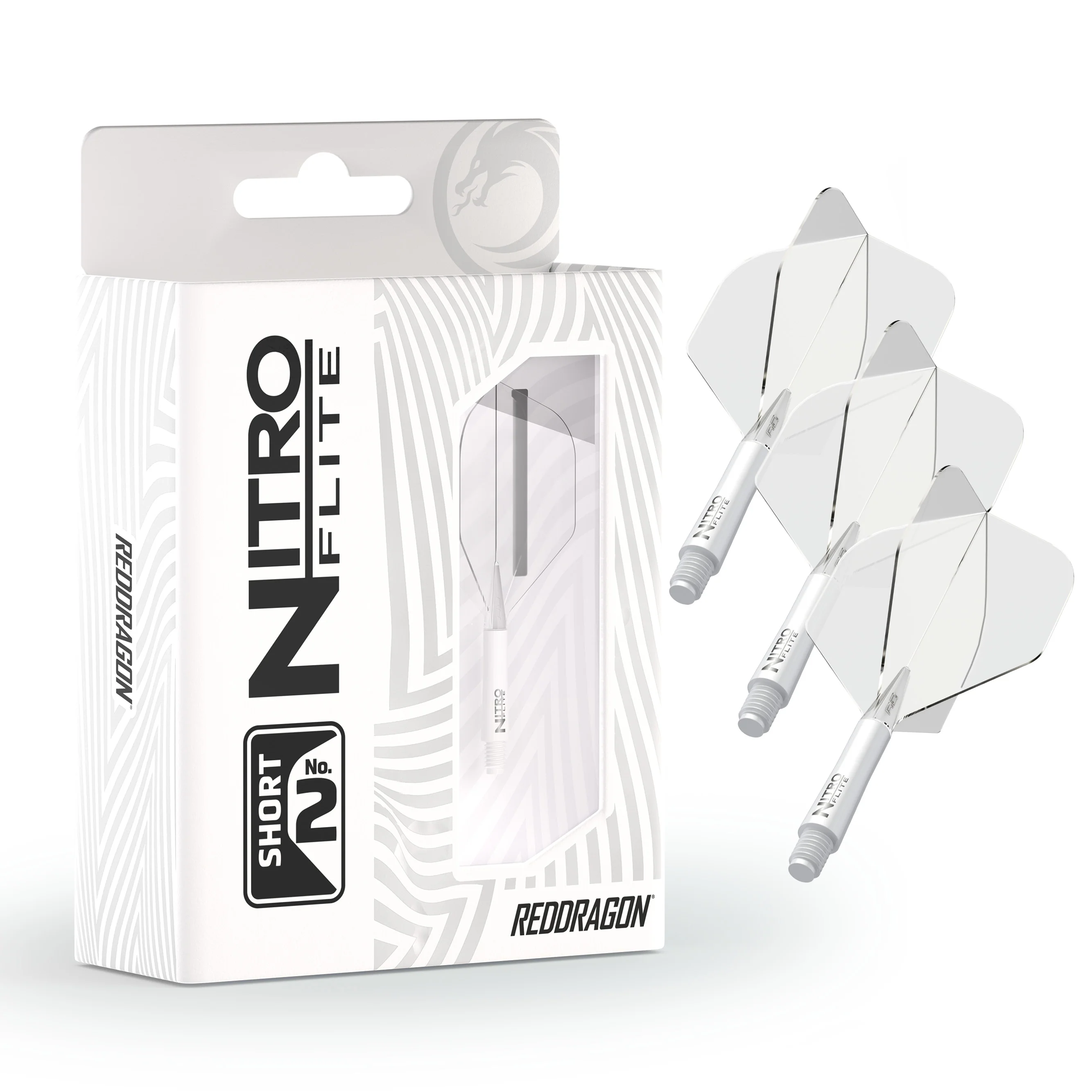 Nitro Flite - Integrated Flight and Shaft White & Clear - Image 3