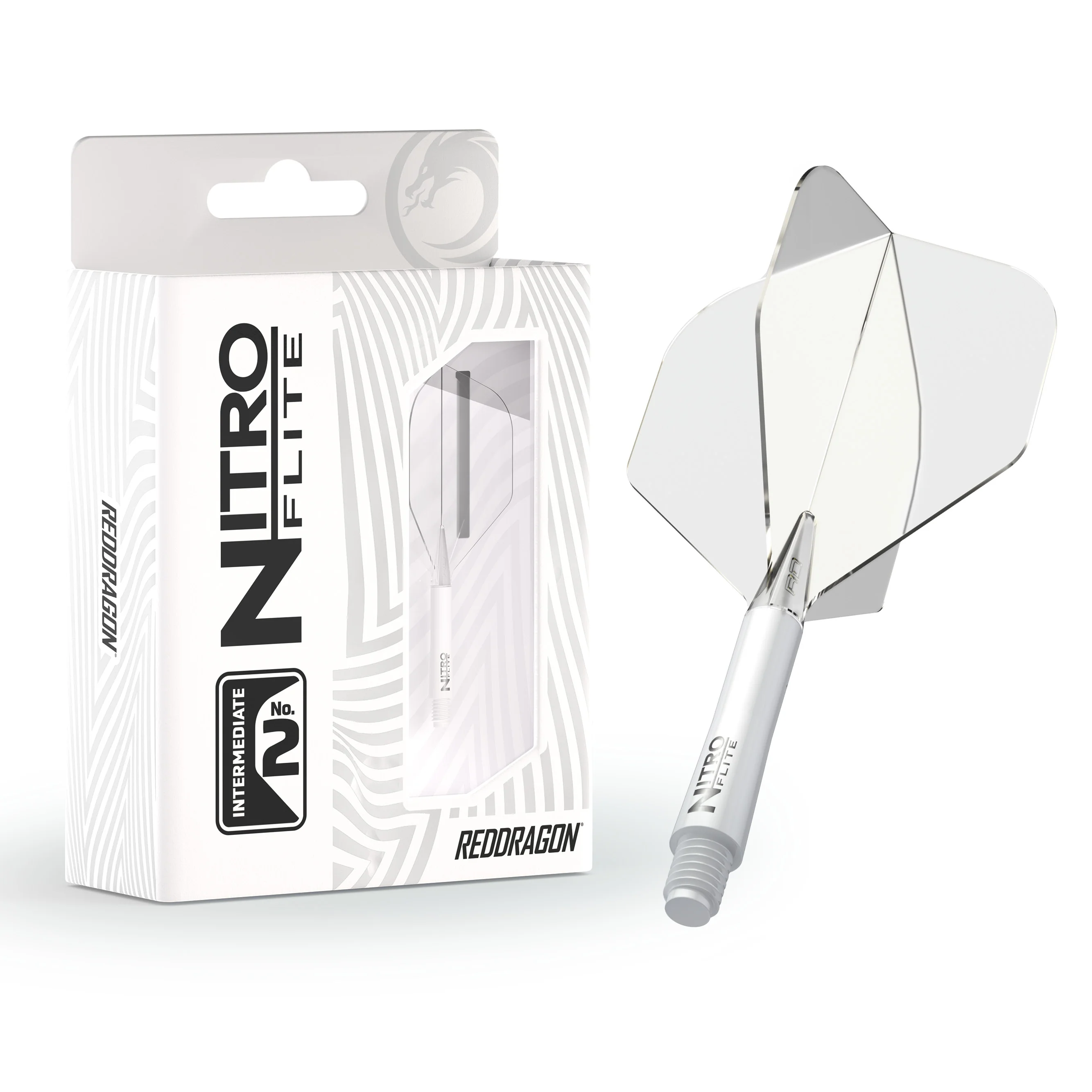 Nitro Flite - Integrated Flight and Shaft White & Clear - Image 8