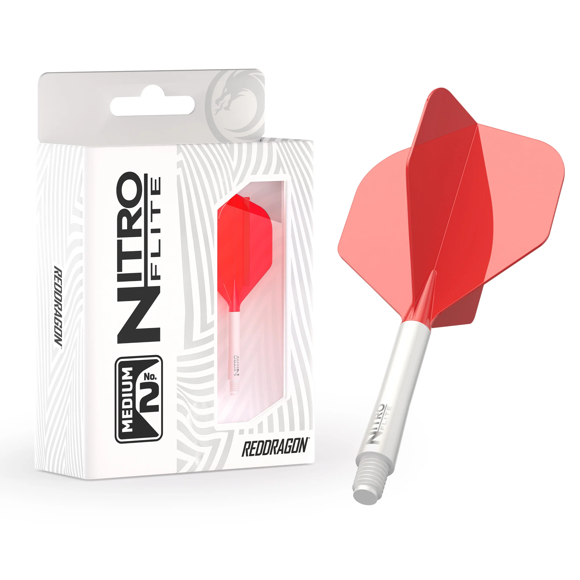 Nitro Flite - Integrated Flight and Shaft White & Red - Image 10
