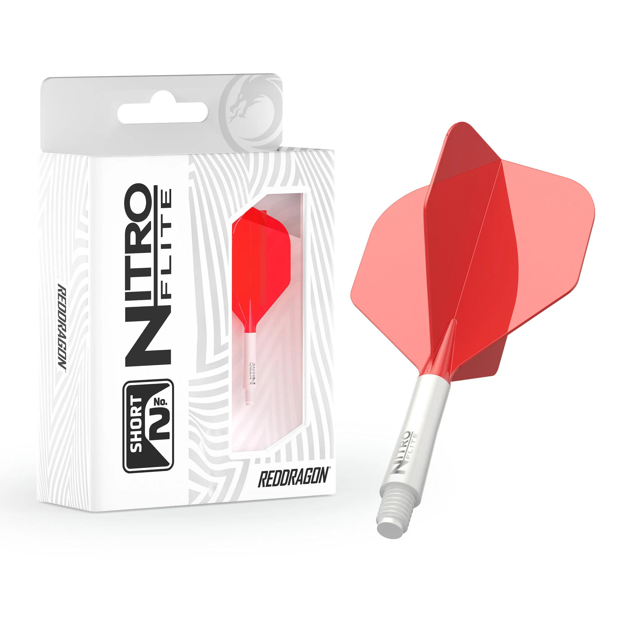 Nitro Flite - Integrated Flight and Shaft White & Red - Image 8