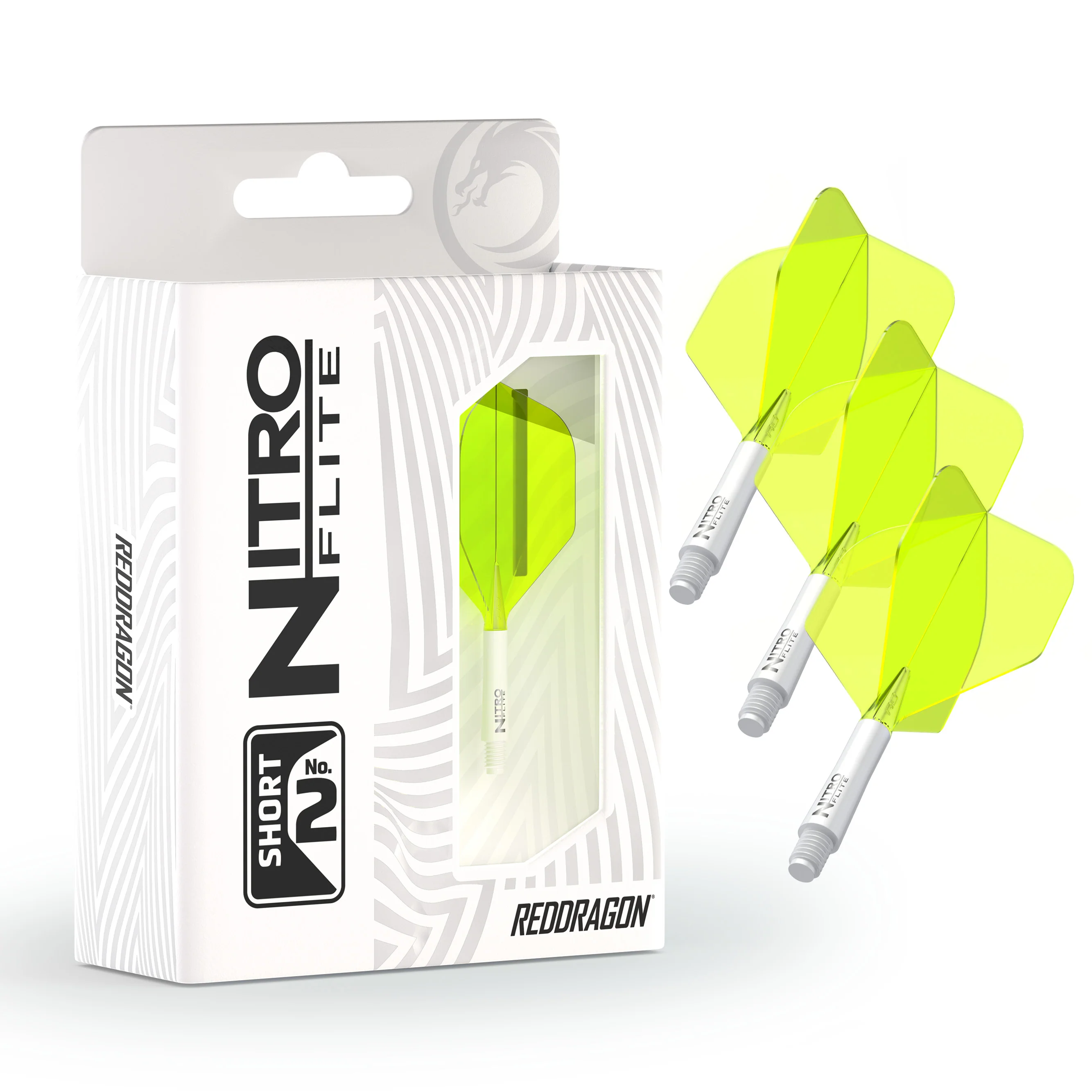 Nitro Flite - Integrated Flight and Shaft White & Yellow - Image 4