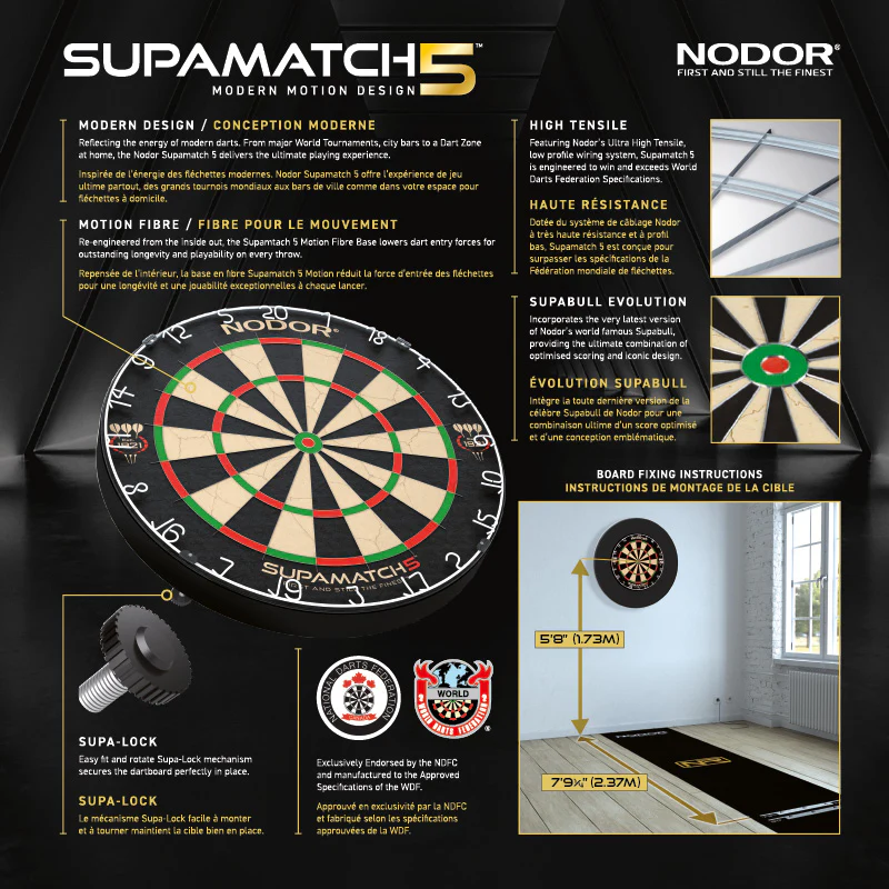Nodor Supamatch 5 Dartboard - Image 6