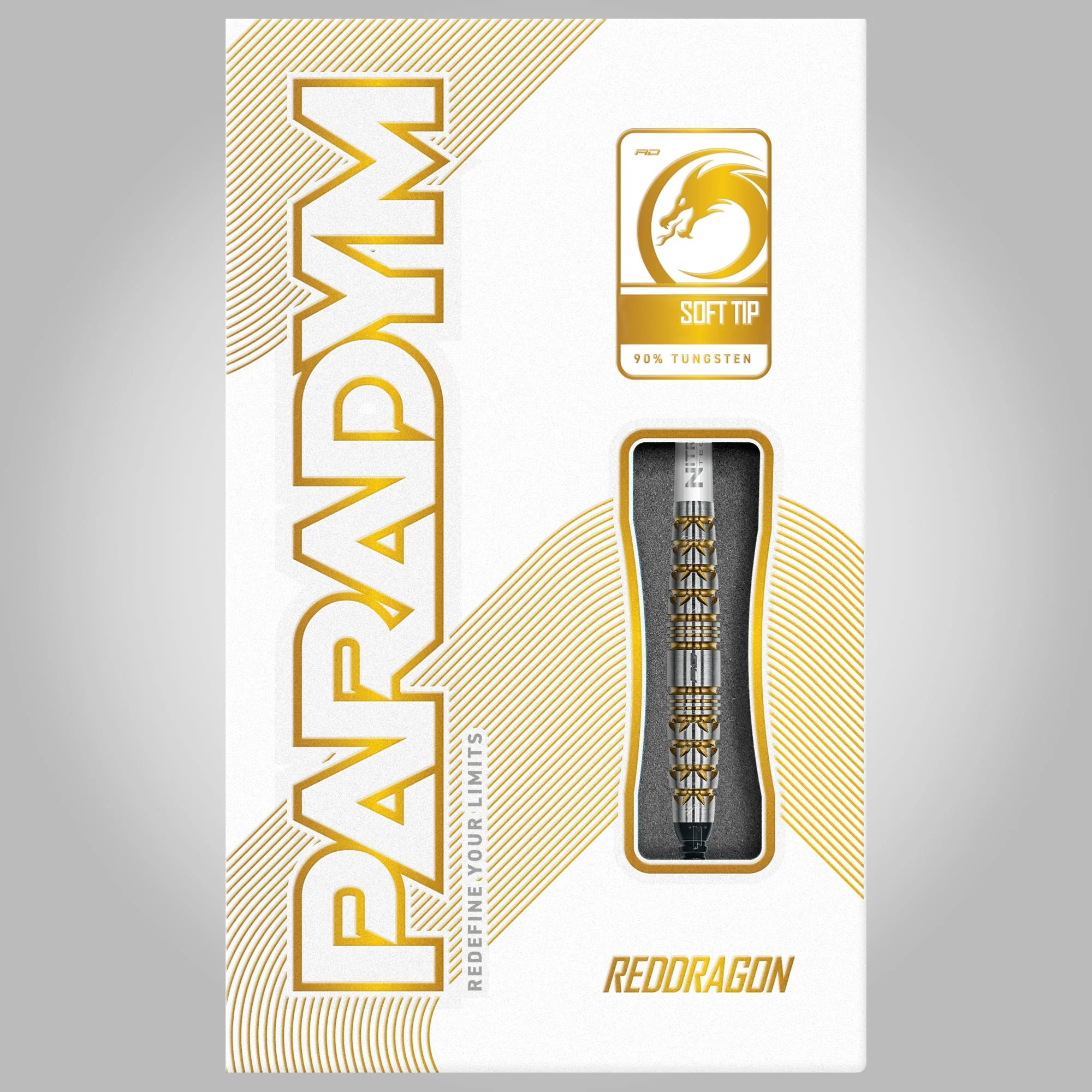 Red Dragon Paradym Soft Tip Darts – Gold & Silver Torpedo - Image 4