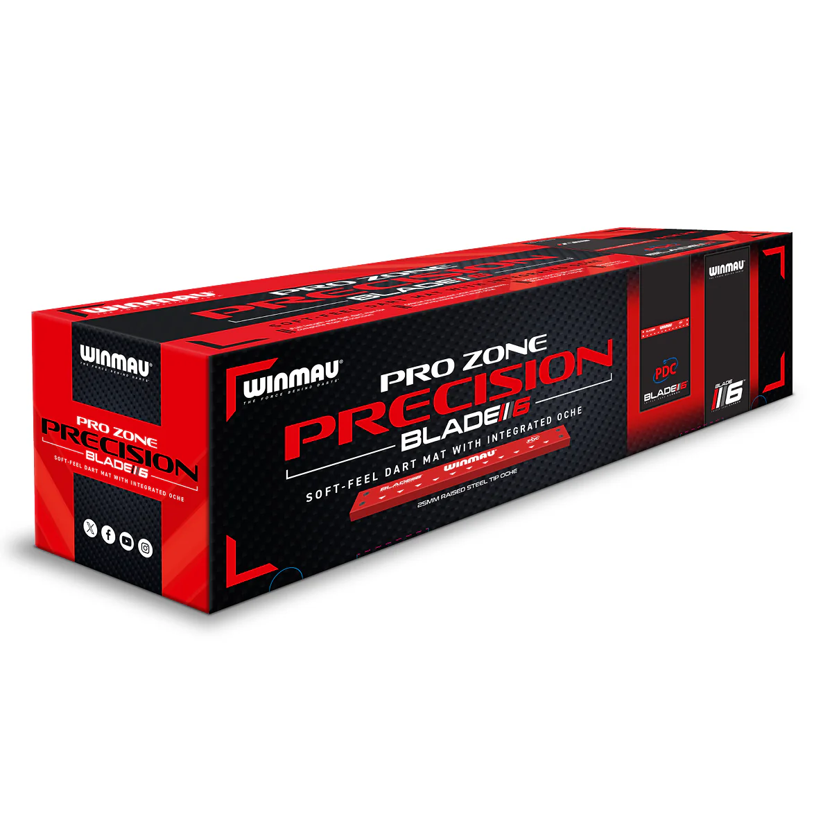 Pro Zone Precision Blade 6 Soft Feel Dart Mat & Integrated Oche - Image 6