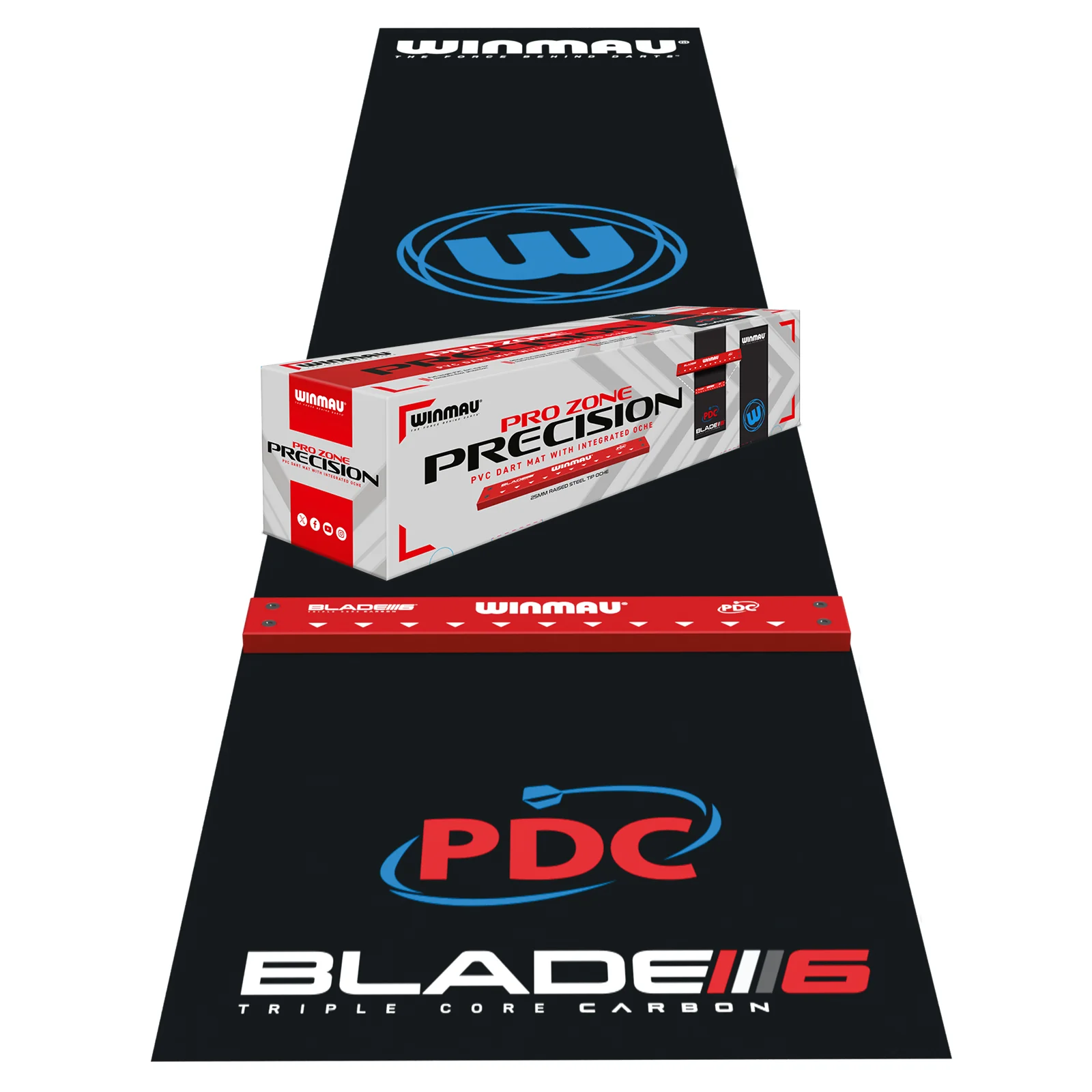 Pro Zone Precision PVC Dart Mat & Integrated Oche - Image 5